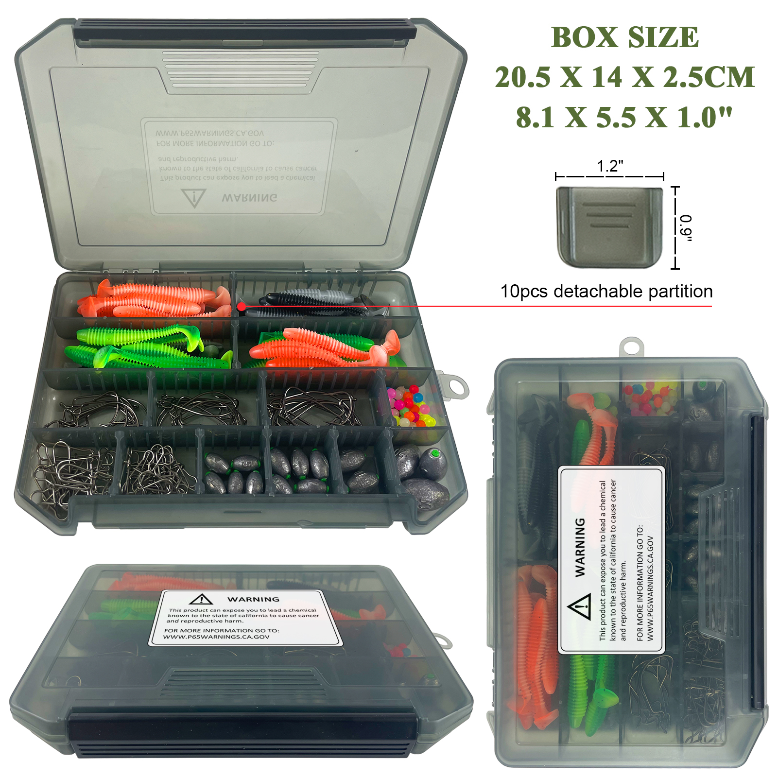 FREE FISHER 186pcs/Box Fishing Sinker Rigs Kit,DIY Bottom Fishing Weight Rig Baits,Saltwater Steel Leader Line with Accessories