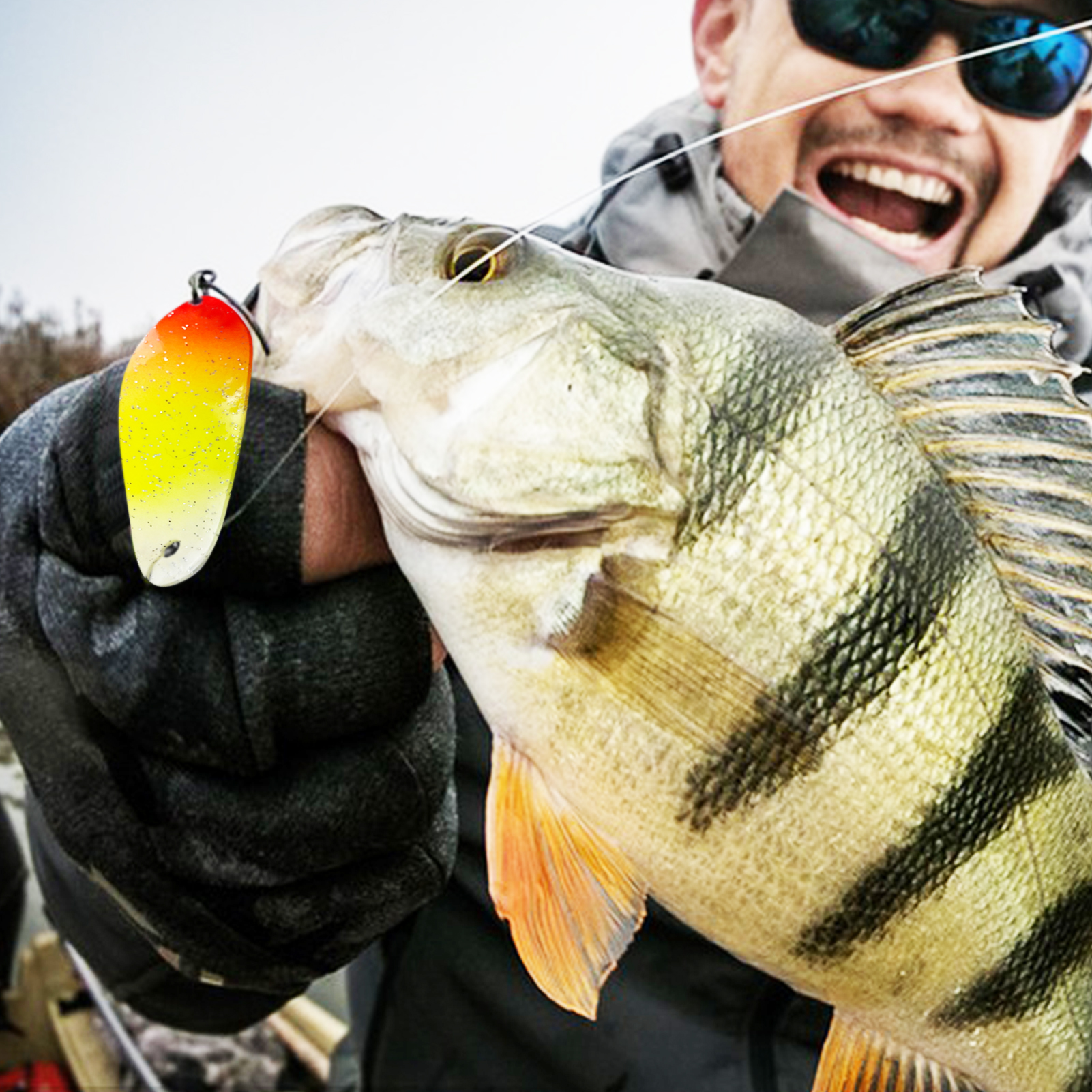 FREE FISHER 43pcs/Lot Fishing Spoon Lures with Box,Mixed Metal Spoon Spinner Trout Bait,Wobbler Casting Jigging Perch Bass Fishing Tackle