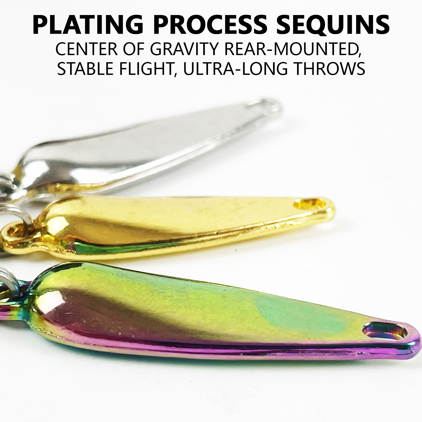 FREE FISHER Fishing Composite Spoon Baits,15pcs/Box Metal Bladed Spinnerbaits,Casting Rotation Spoons Soft Flies Spinner Lures