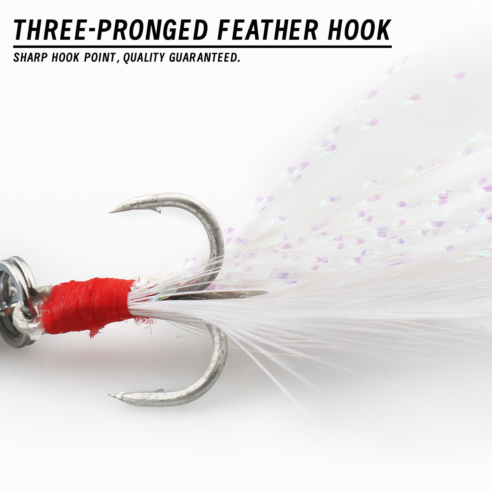 FREE FISHER Fishing Artificial VIB Lures,Spoons Metal Jigs Bait,5-20g MIxed Size Fish Lures with Treble Hook for Trout Pike Bass(Pack of 10)