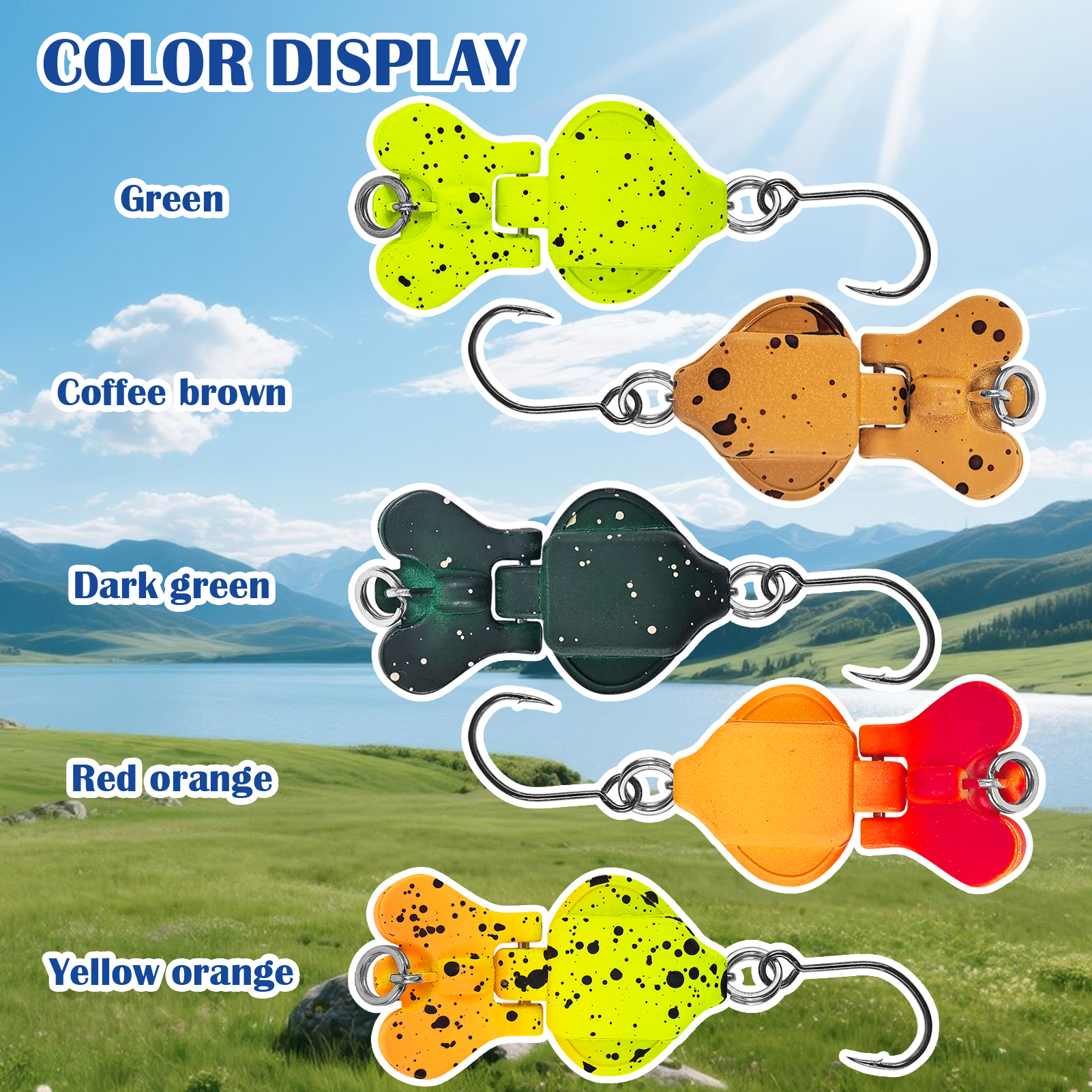 FREE FISHER 5pcs Micro Fishing Swimbaits,Multi-Segment Artificial Bait,2.9cm 2g 2-Section Mini Jointed Lure for Bass Trout Perch  ﻿ 