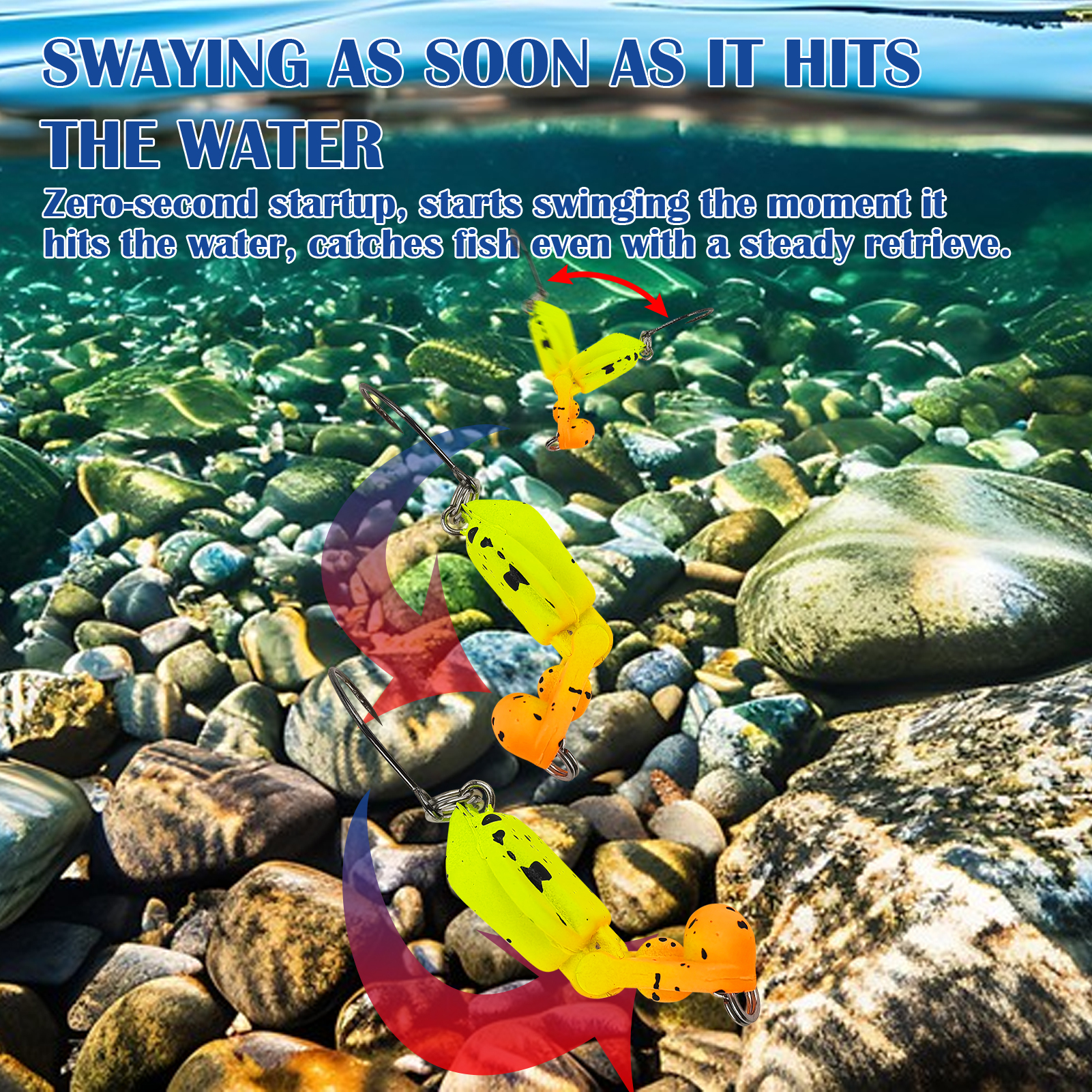 FREE FISHER 5pcs Micro Fishing Swimbaits,Multi-Segment Artificial Bait,2.9cm 2g 2-Section Mini Jointed Lure for Bass Trout Perch  ﻿ 