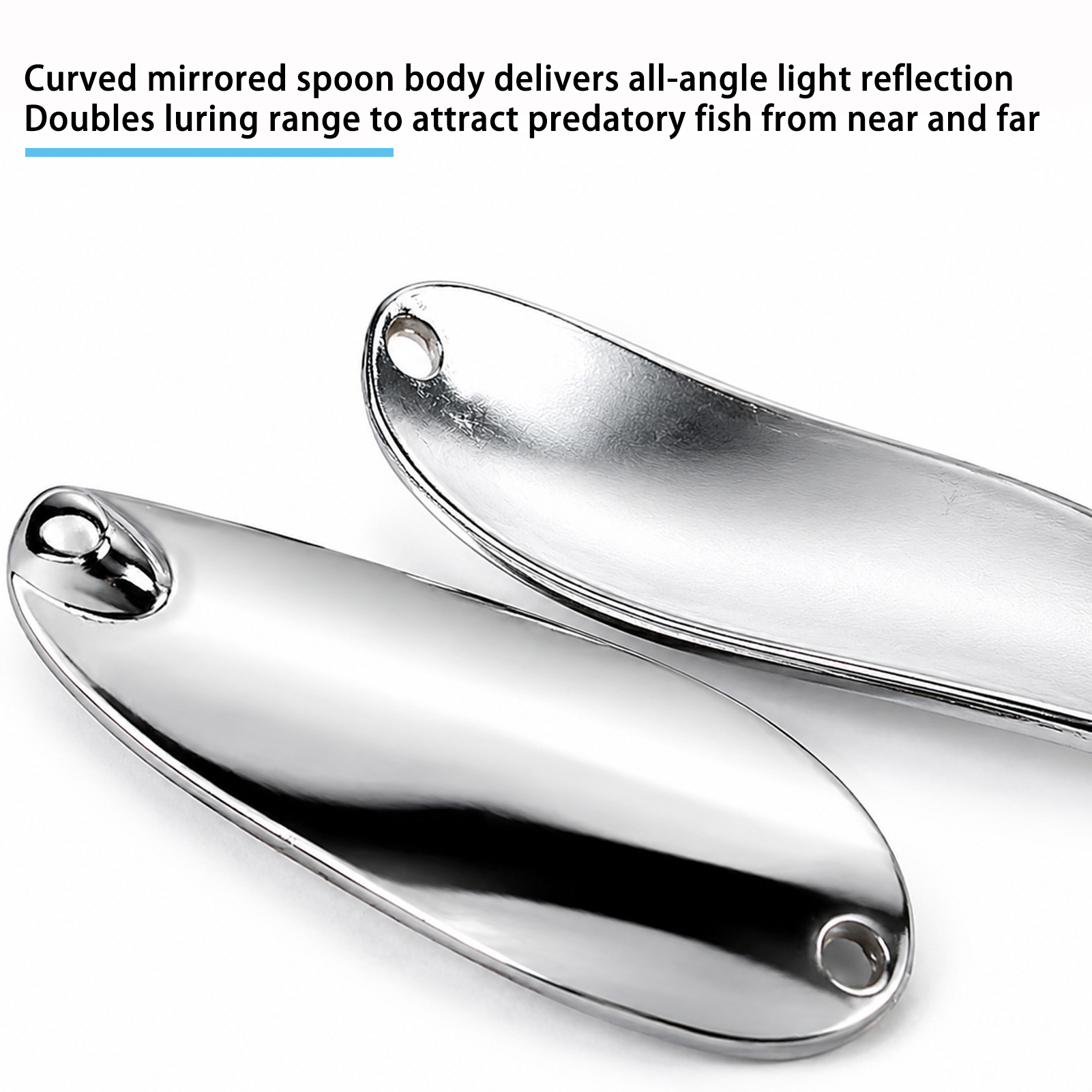 FREE FISHER 5pcs/Box Fishing Spoon Lures Kit,9g 4cm /15g 6cm Metal Blade Spinnerbaits,Zinc Alloy Propeller Noise Sinking Sequin Baits