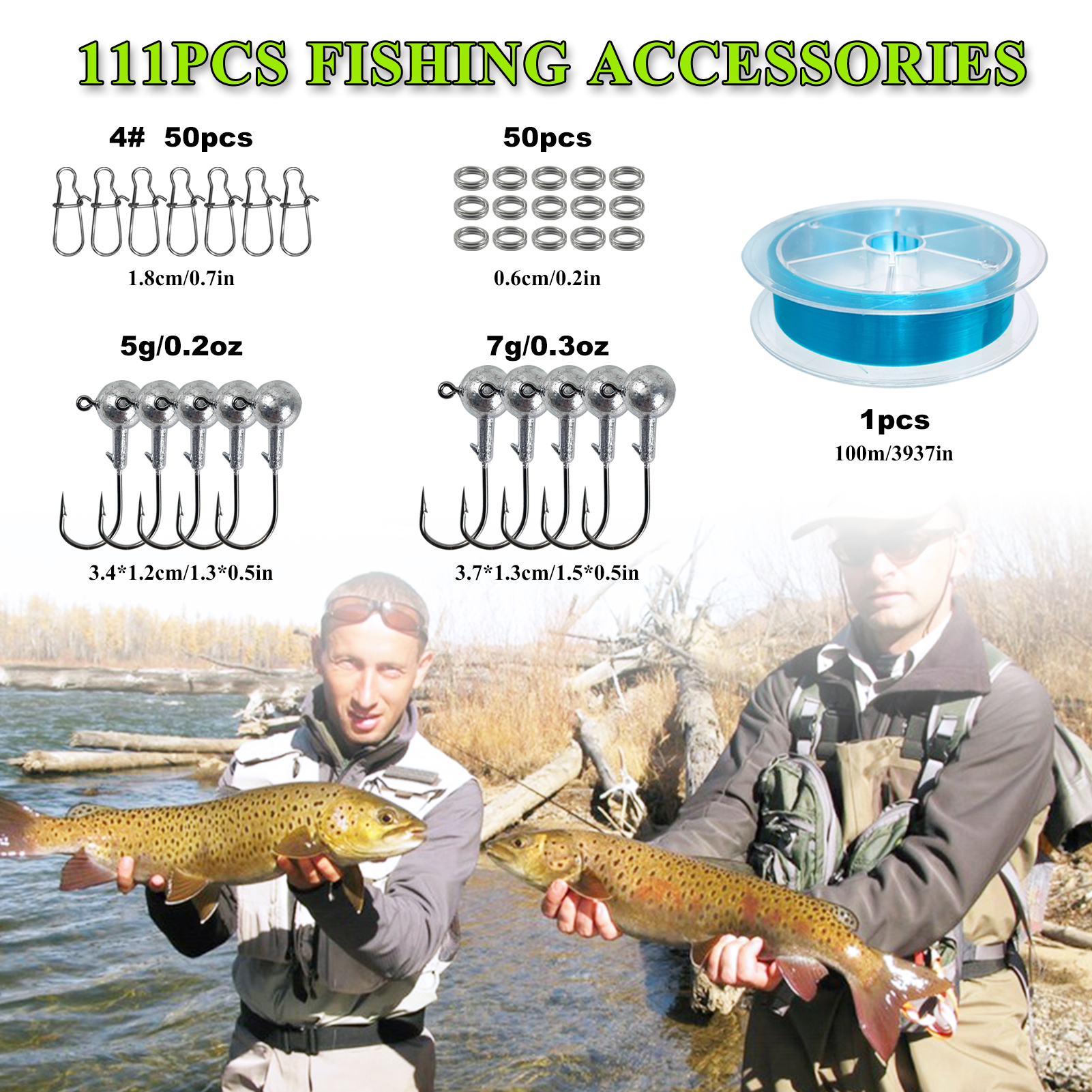 FREE FISHER Fishing Metal VIB Lure Kit,159pcs/Lot Sinking Wobbler Vibration Baits,Hard Lures Jig Hooks,Soft Worms Fishing Tools