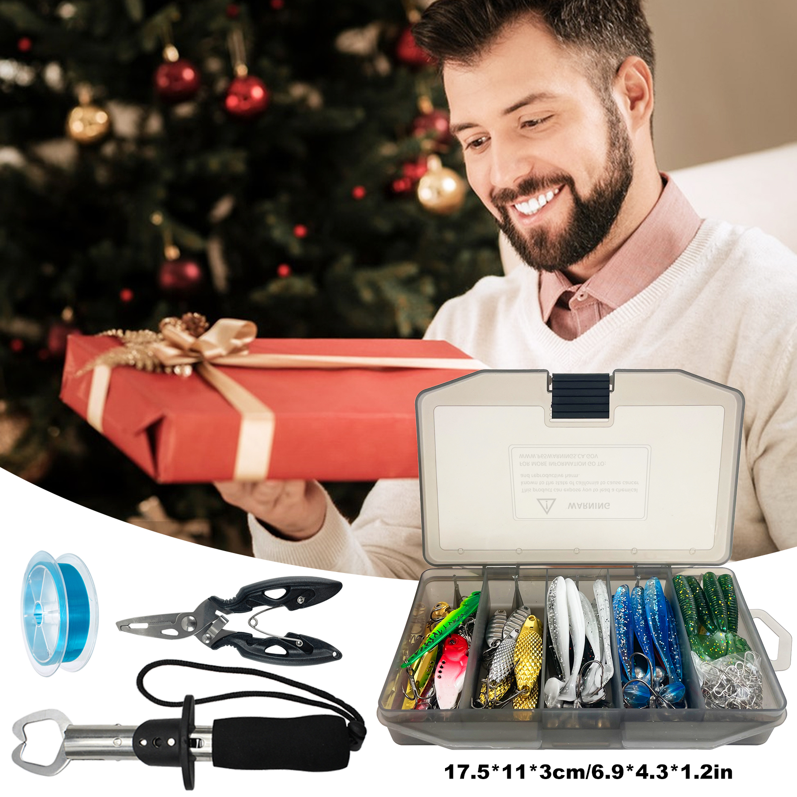 FREE FISHER Fishing Metal VIB Lure Kit,159pcs/Lot Sinking Wobbler Vibration Baits,Hard Lures Jig Hooks,Soft Worms Fishing Tools