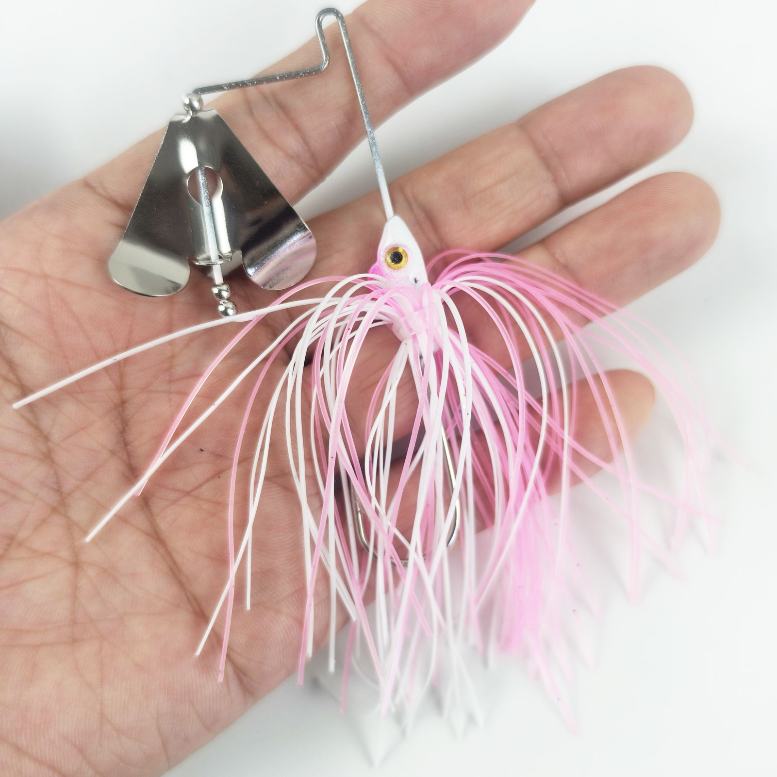 FREE FISHER 5pcs/Lot Fishing Buzzbaits,Metal Spinnerbaits with Rotating Blades,Rubber Skirt Artificial Baits Lures for Pike/Bass