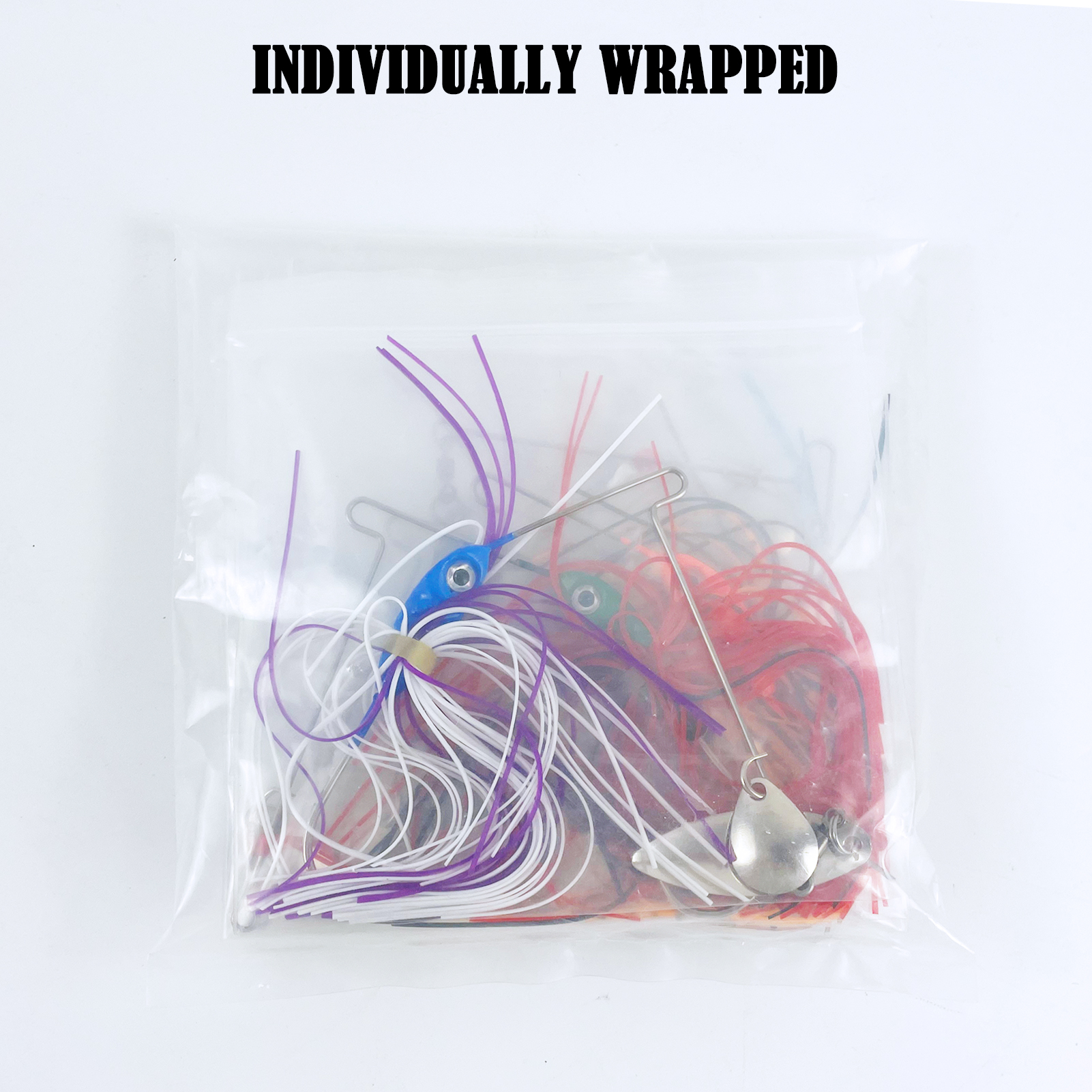 FREE FISHER Fishing Spinnerbaits with Rubber Skirts,5.5cm 12.5g Metal Glitter Sequins Lures,Jig Head Hooks,Simulation Buzzbaits