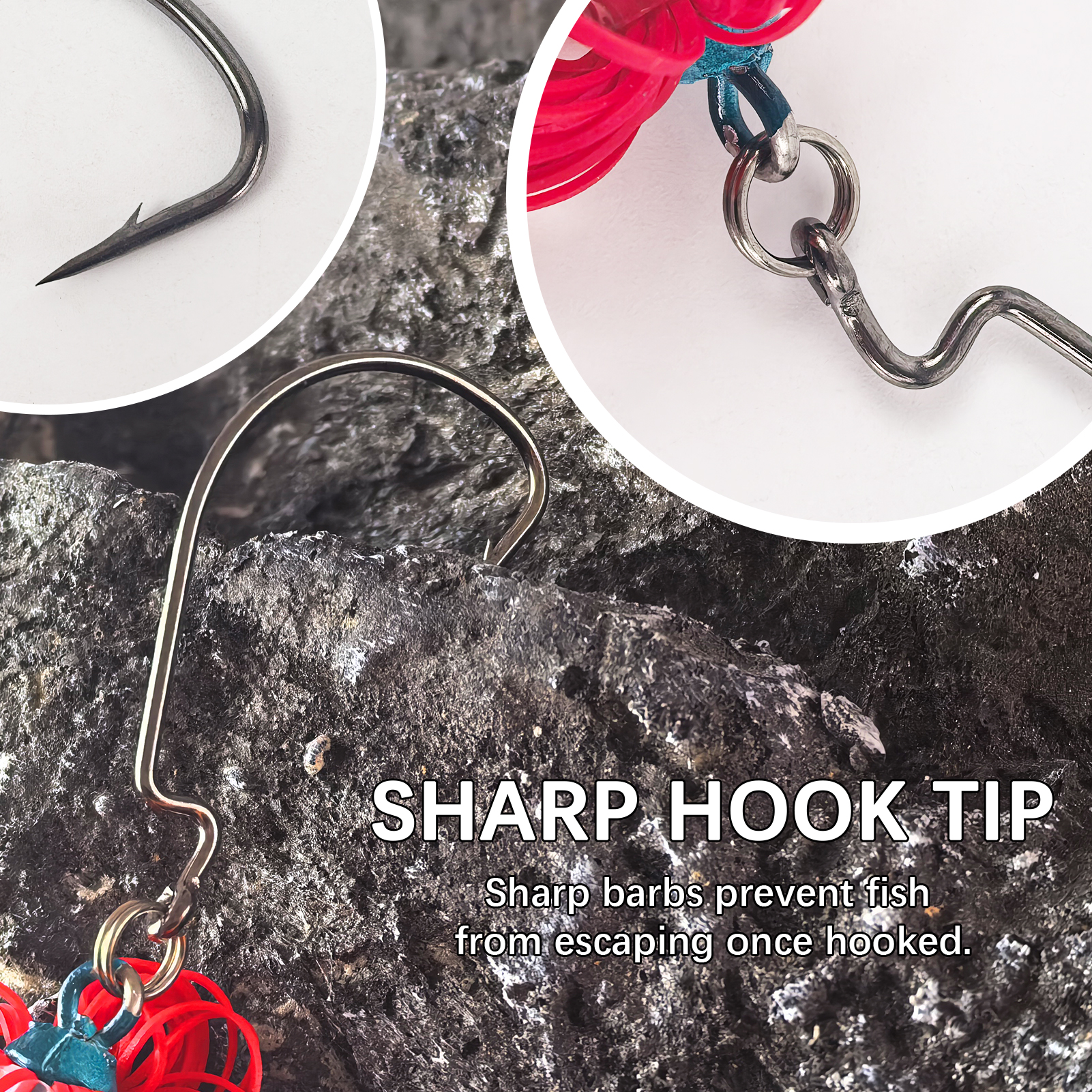 FREE FISHER Fishing Buzzbaits,Crankhook Bladed Spinnerbaits,Jig Head Hook with Rubber Skirts,Chatterbaits Lures for Bass/Pike(Pack of 5)