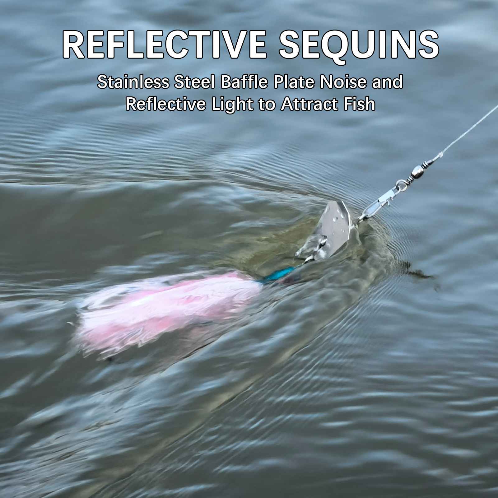 FREE FISHER Fishing Buzzbaits,Crankhook Bladed Spinnerbaits,Jig Head Hook with Rubber Skirts,Chatterbaits Lures for Bass/Pike(Pack of 5)