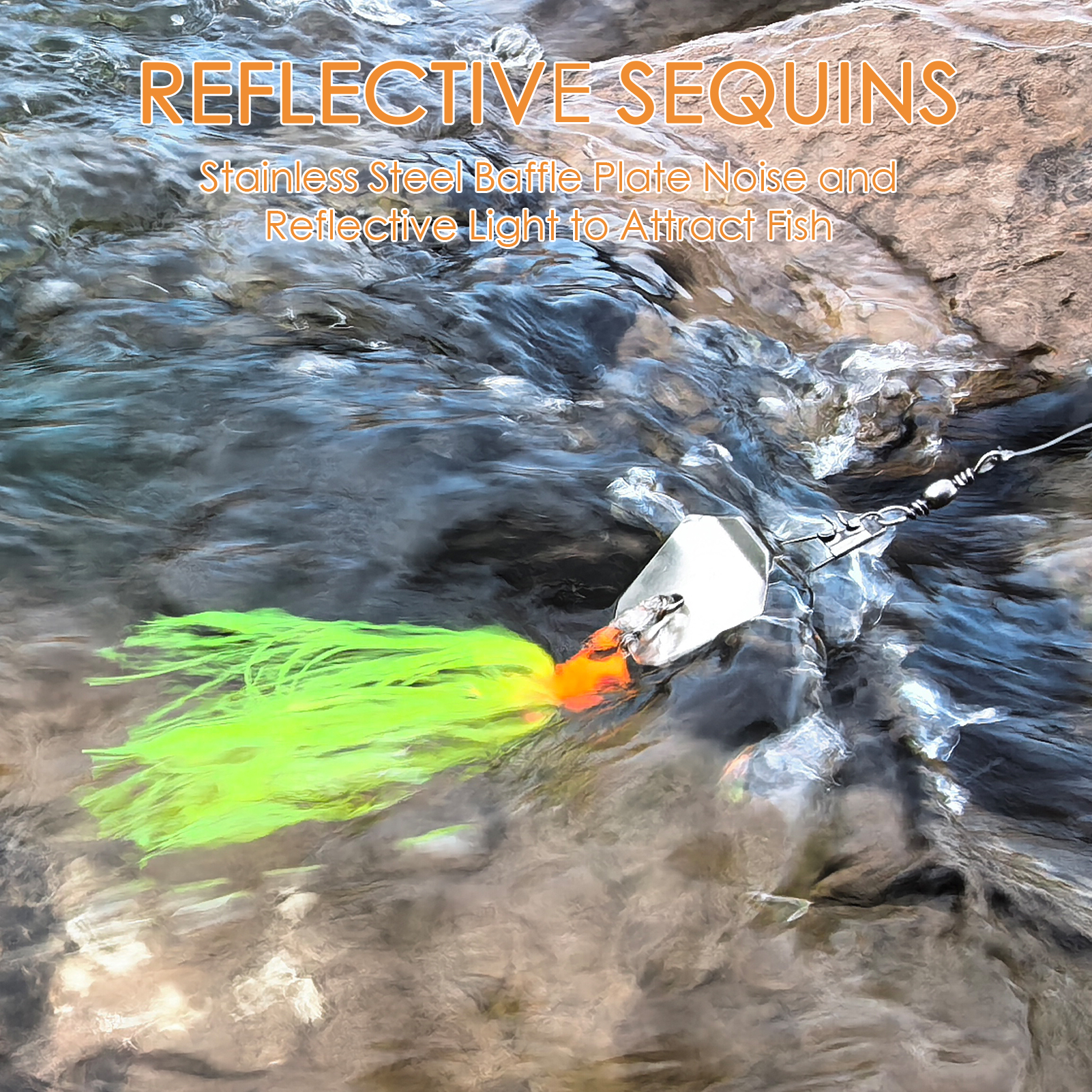 FREE FISHER Fishing Buzzbaits,Crankhook Bladed Spinnerbaits,Jig Head Hook with Rubber Skirts,Chatterbaits Lures for Bass/Pike(Pack of 5)