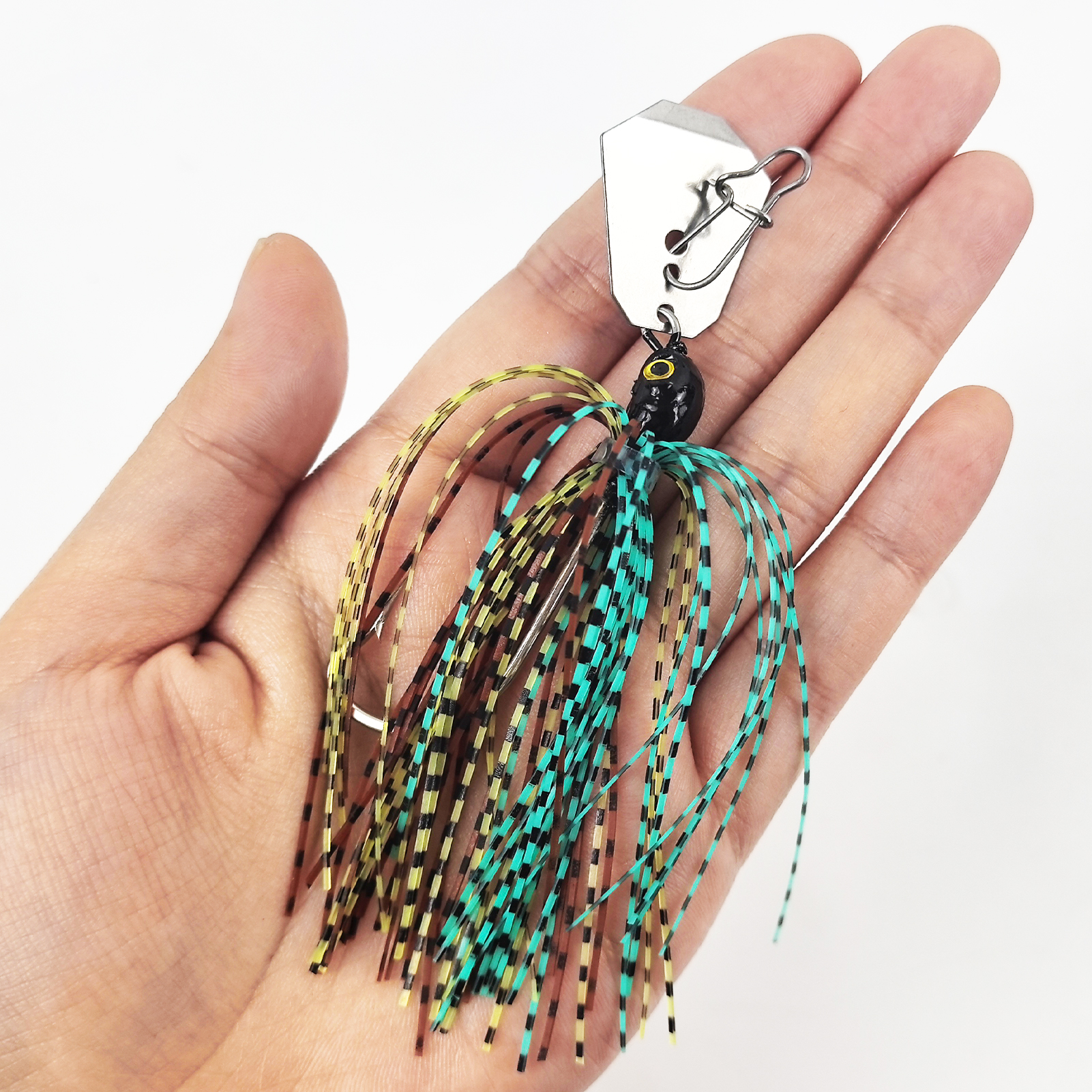 FREE FISHER Fishing Buzzbaits,Crankhook Bladed Spinnerbaits,Jig Head Hook with Rubber Skirts,Chatterbaits Lures for Bass/Pike(Pack of 5)