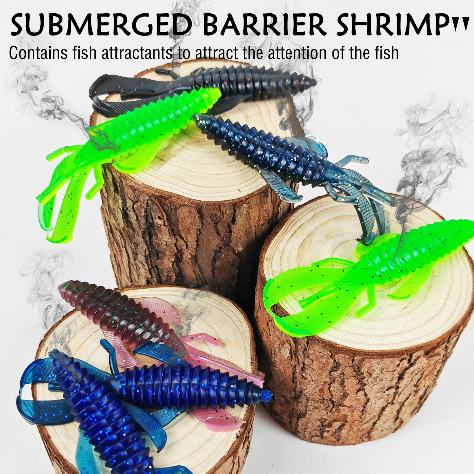 FREE FISHER 56pcs/Lot Blade Jig Bass Fishing Lure with Weed Guard,4.5cm/12.5g Jigs Baits with Soft Bobby Fatty Craw,Grub Shrimps