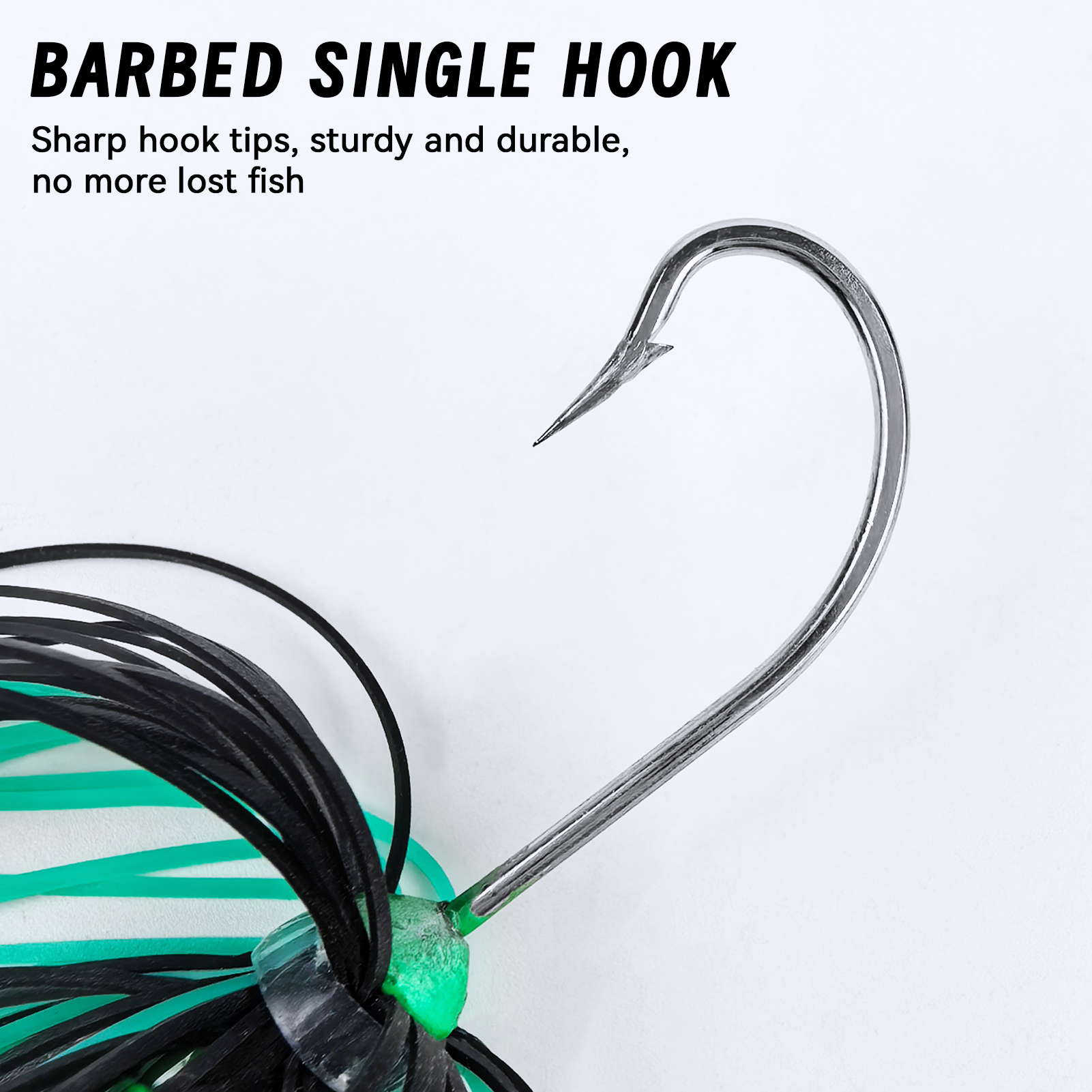 FREE FISHER 5pcs/Lot Bladed Jig Fishing Lures,6.5cm 14.9g Vibrating Buzz Baits,Silicone Skirts Swim Jigging Hooks Chatterbaits for Bass Pike