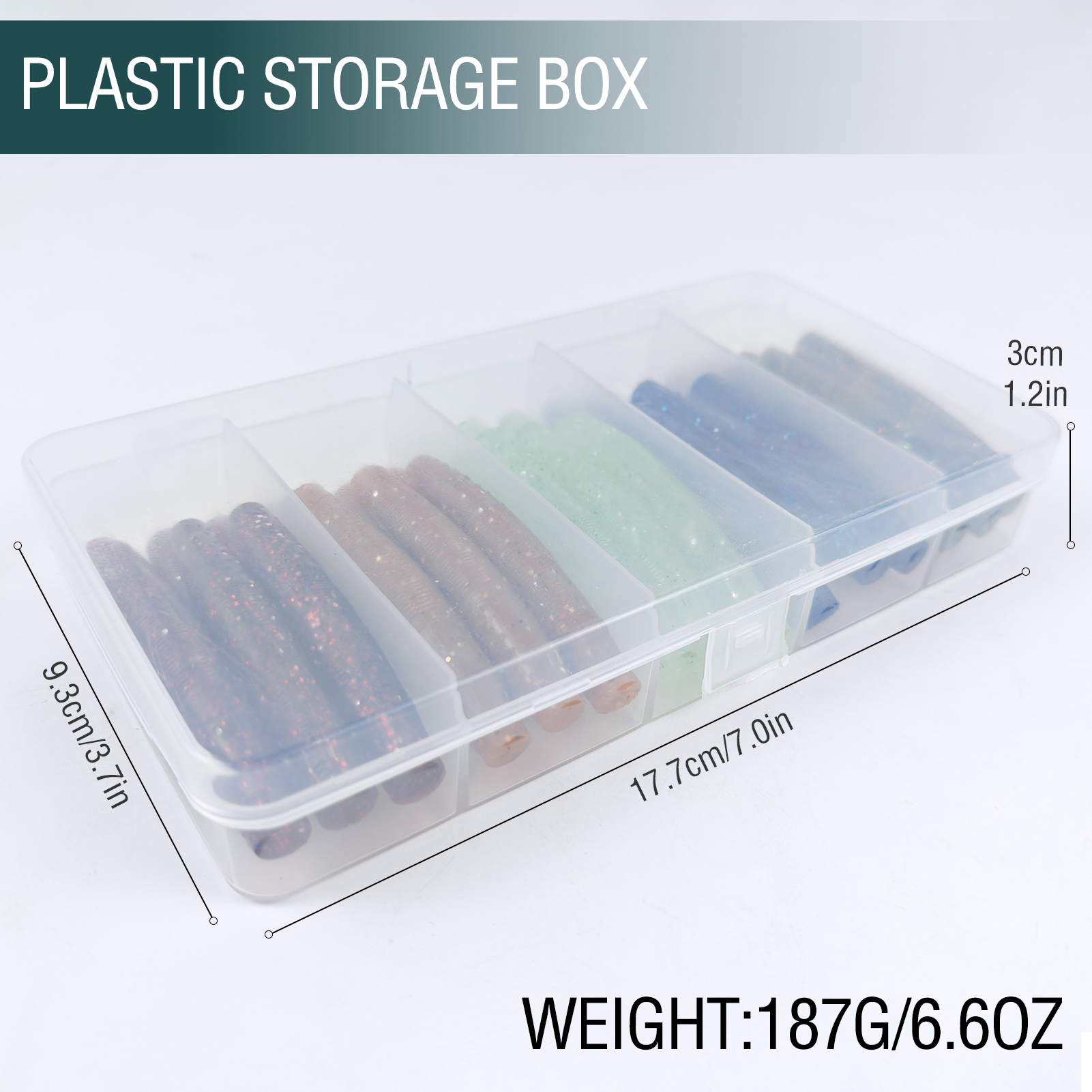 FREE FISHER 30pcs/Box Fishing Wacky Worms Lures,6.5cm 4.3g Soft Stick Baits,Ned Rig Worm Baits,Crawfish Shroom Lures for Bass