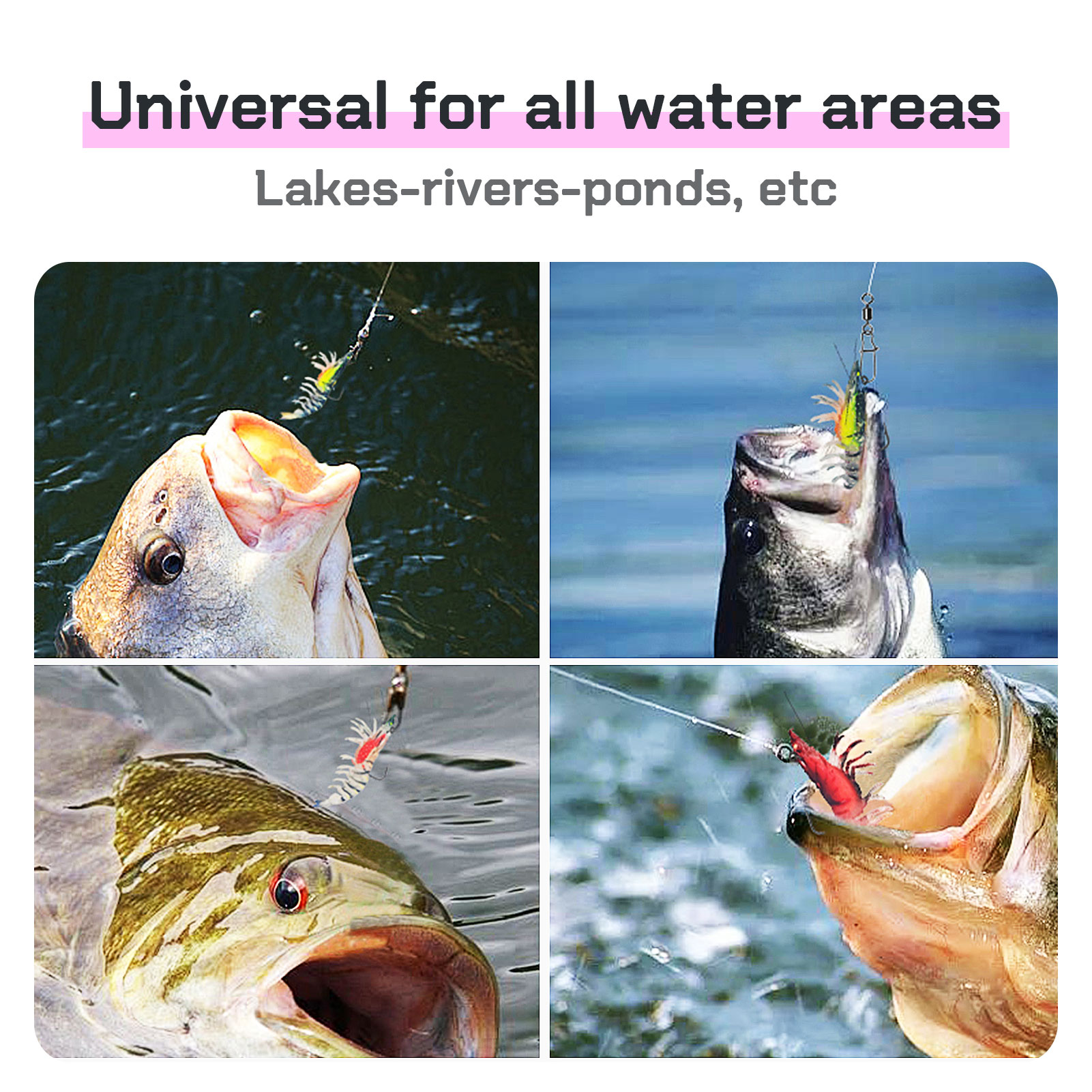 FREE FISHER 6pcs/Box Fishing Soft Prawn Lures,Shrimp Baits,8cm/7g 9.2cm/11g Bionic Lures,Jig Head Sinking Swimbaits,Hook Wobbler