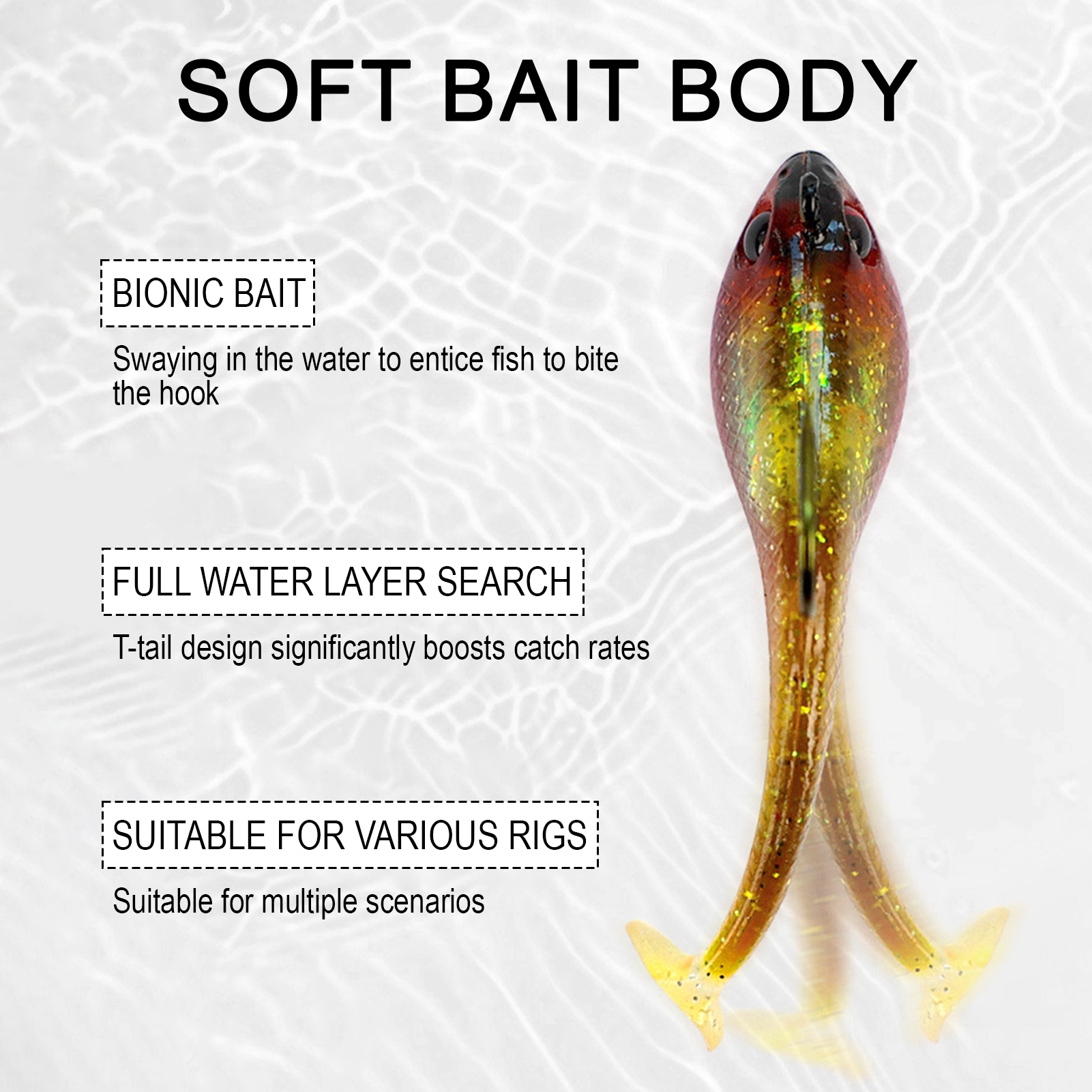 FREE FISHER Wobblers Swimbait for Trout Bass,Spinner Fish Soft Baits,6.5cm/12g Spoon Sequins Jig Head Artificial Lures 7cm/17.7g