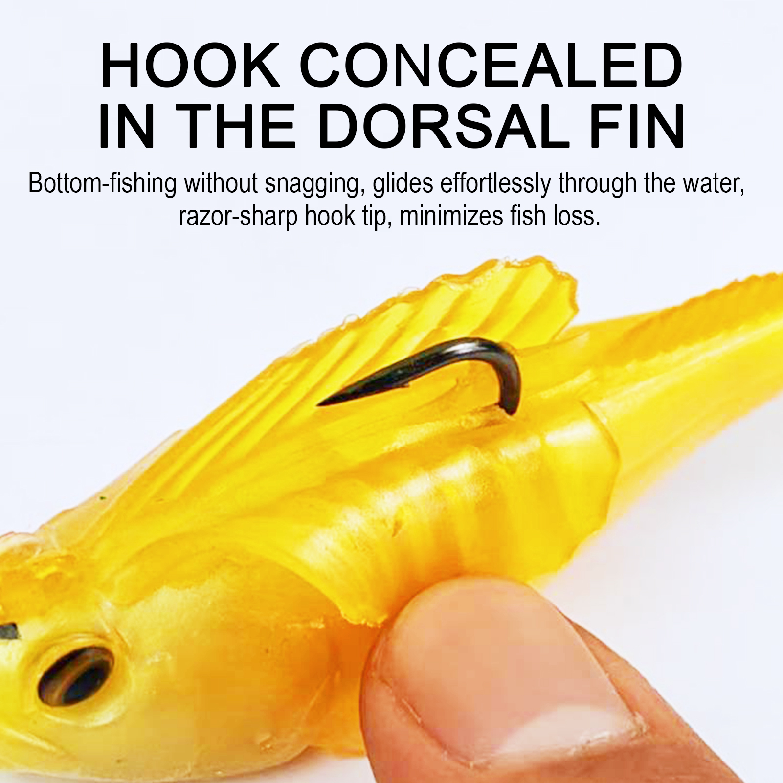 FREE FISHER 6pcs/Lot Weedless Soft Fishing Lures,5.5cm 10g/8cm 20g Pre-Rigged Paddle Tail Swimbaits,Jig Head Bait for Bass Trout Walleye