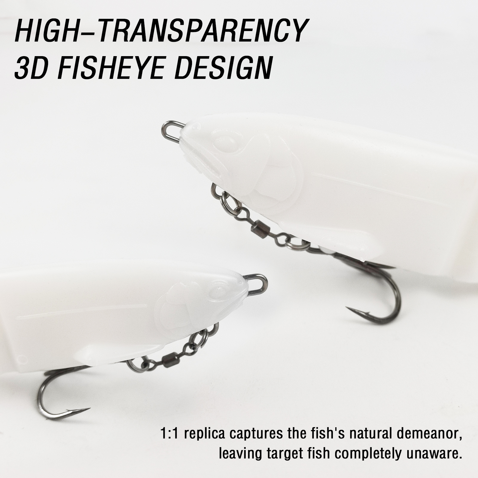 FREE FISHER 2pcs/Lot Soft Glide Baits,Bass Fishing 12cm 11g/17cm 35g Lures with Hook,3D Fisheyes Jointed Swimbaits for Saltwater 