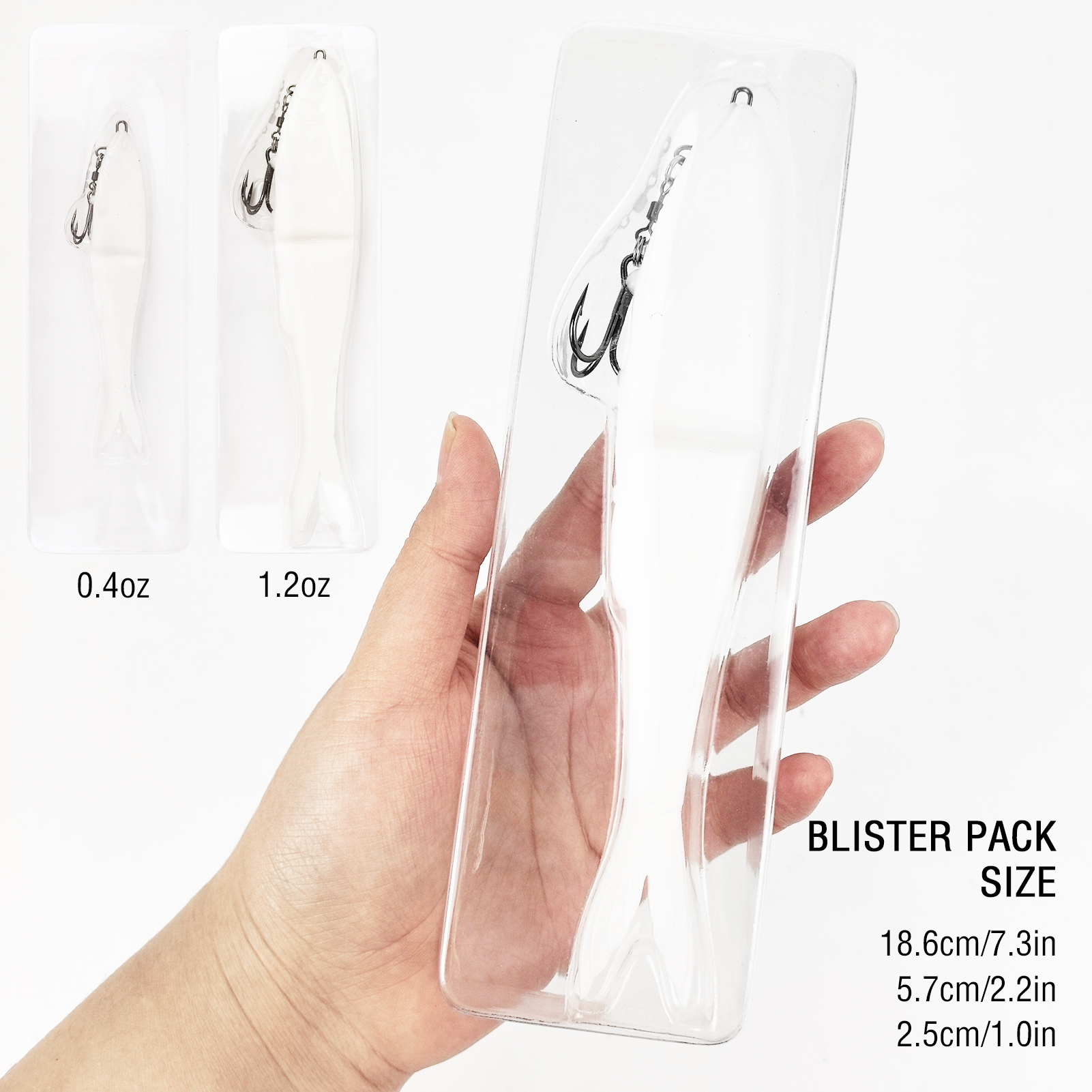 FREE FISHER 2pcs/Lot Soft Glide Baits,Bass Fishing 12cm 11g/17cm 35g Lures with Hook,3D Fisheyes Jointed Swimbaits for Saltwater 