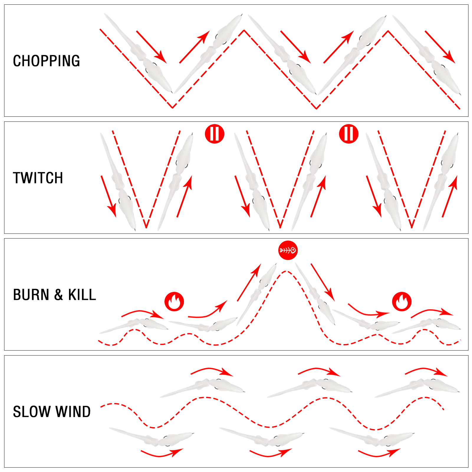 FREE FISHER 2pcs/Lot Soft Glide Baits,Bass Fishing 12cm 11g/17cm 35g Lures with Hook,3D Fisheyes Jointed Swimbaits for Saltwater 