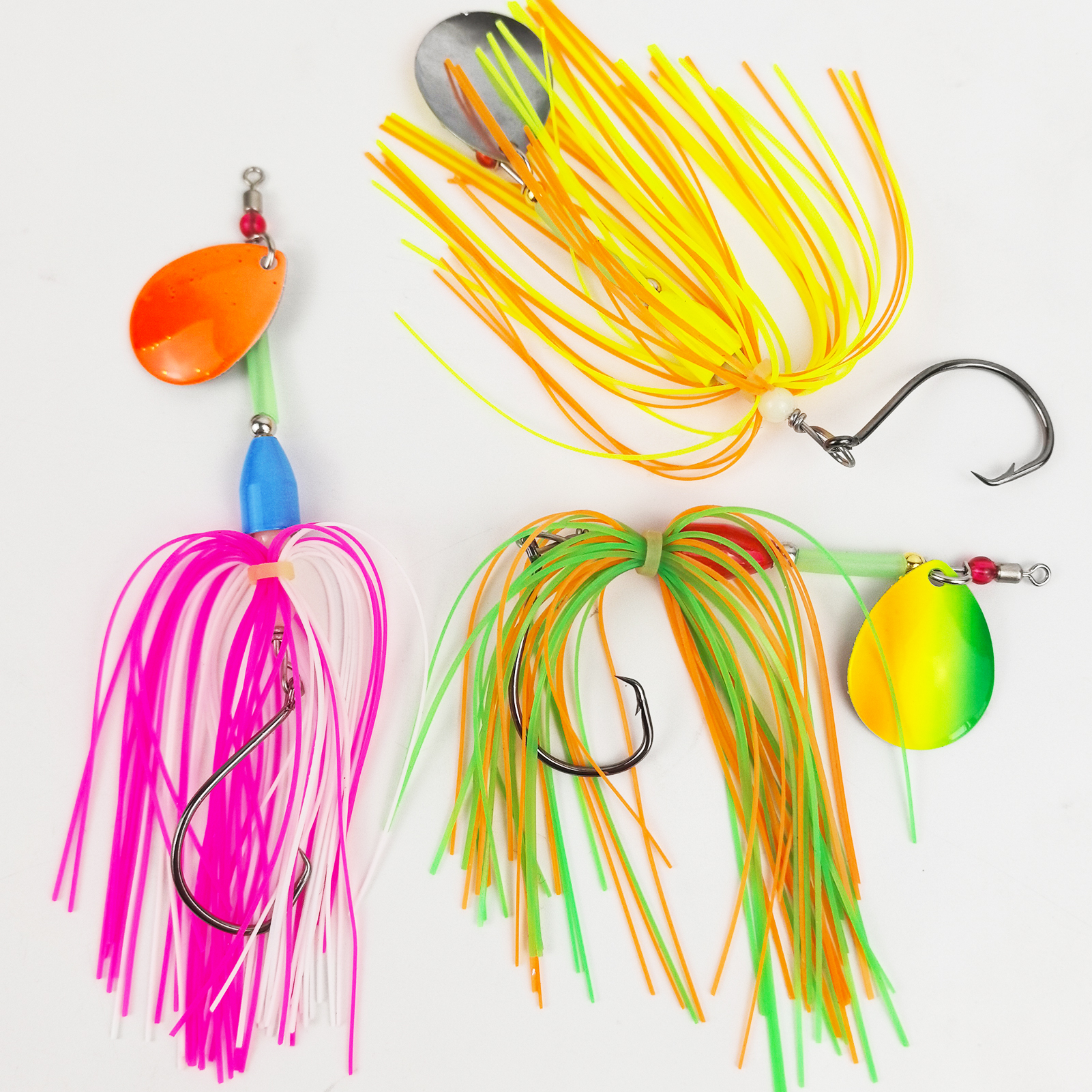 FREE FISHRE 3pcs/Lot Fishing Spinnerbaits,11cm 9g Single Hook Inline Spinners,Sinker Weights Trout Trolling Lures for Bass Pike 