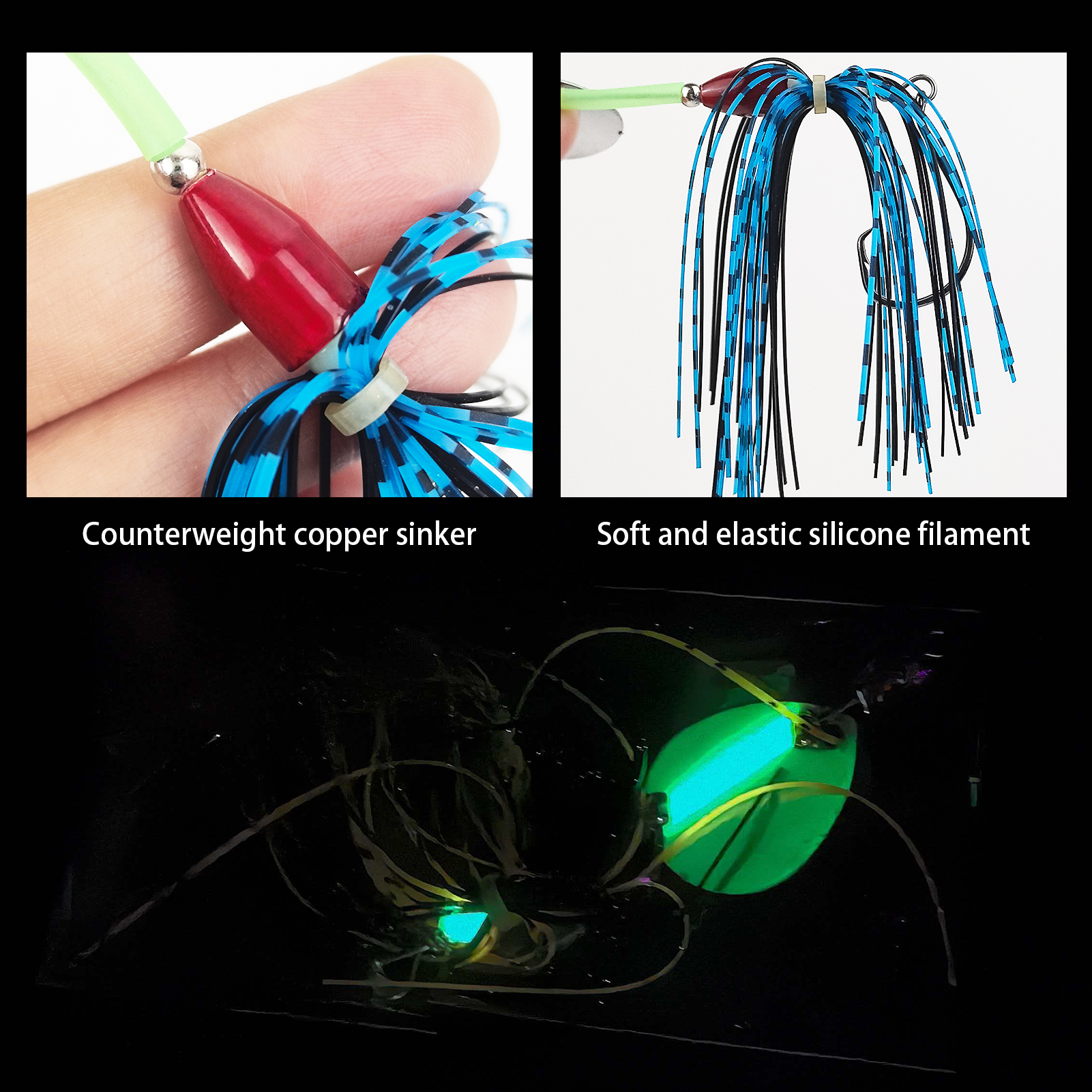 FREE FISHRE 3pcs/Lot Fishing Spinnerbaits,11cm 9g Single Hook Inline Spinners,Sinker Weights Trout Trolling Lures for Bass Pike 