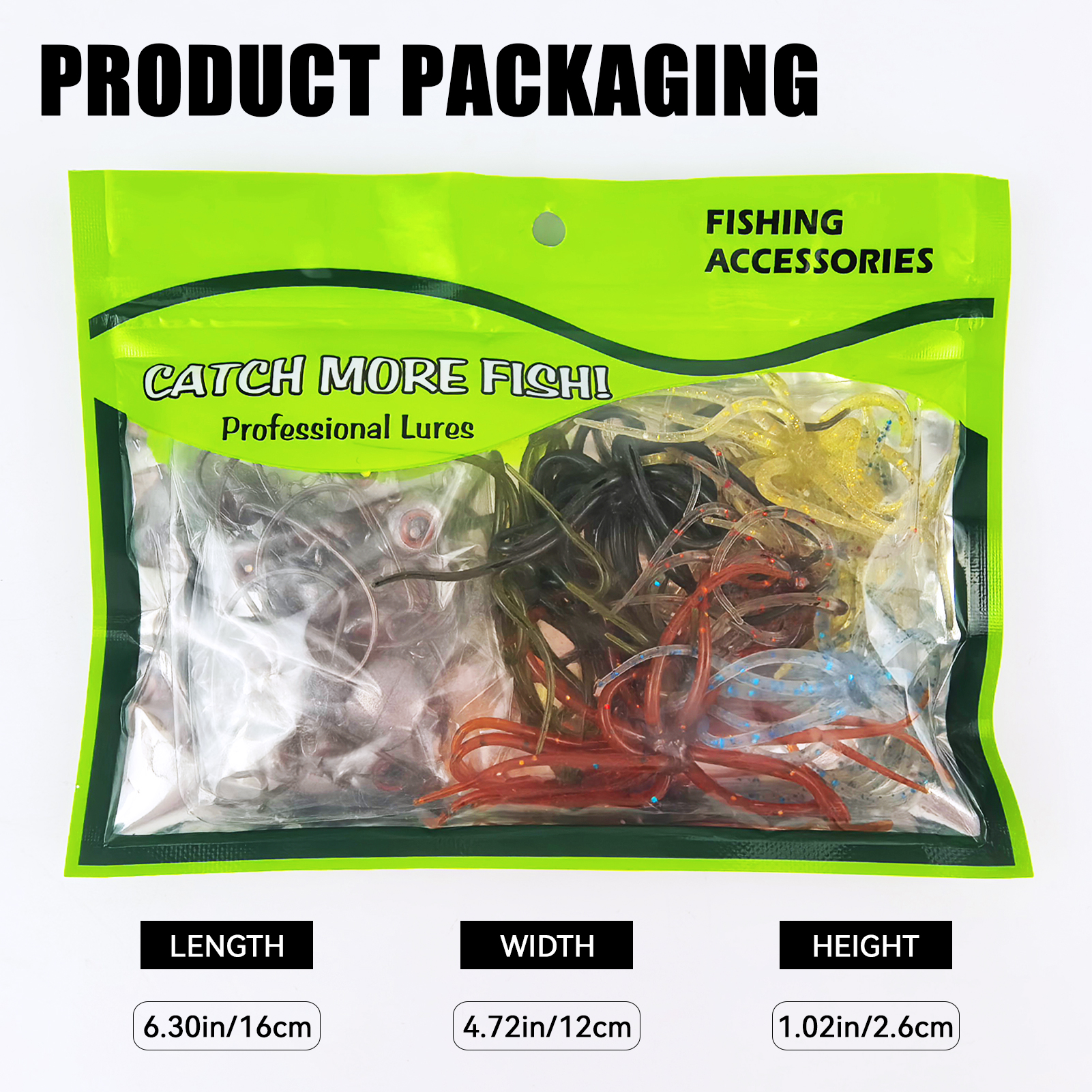 FREE FISHER Sea Urchin Bait with JIG Head Hooks Kit,9cm 2.8g Fishing Soft Creature Lures,Fishing Weights Crackhook Swimbaits Set