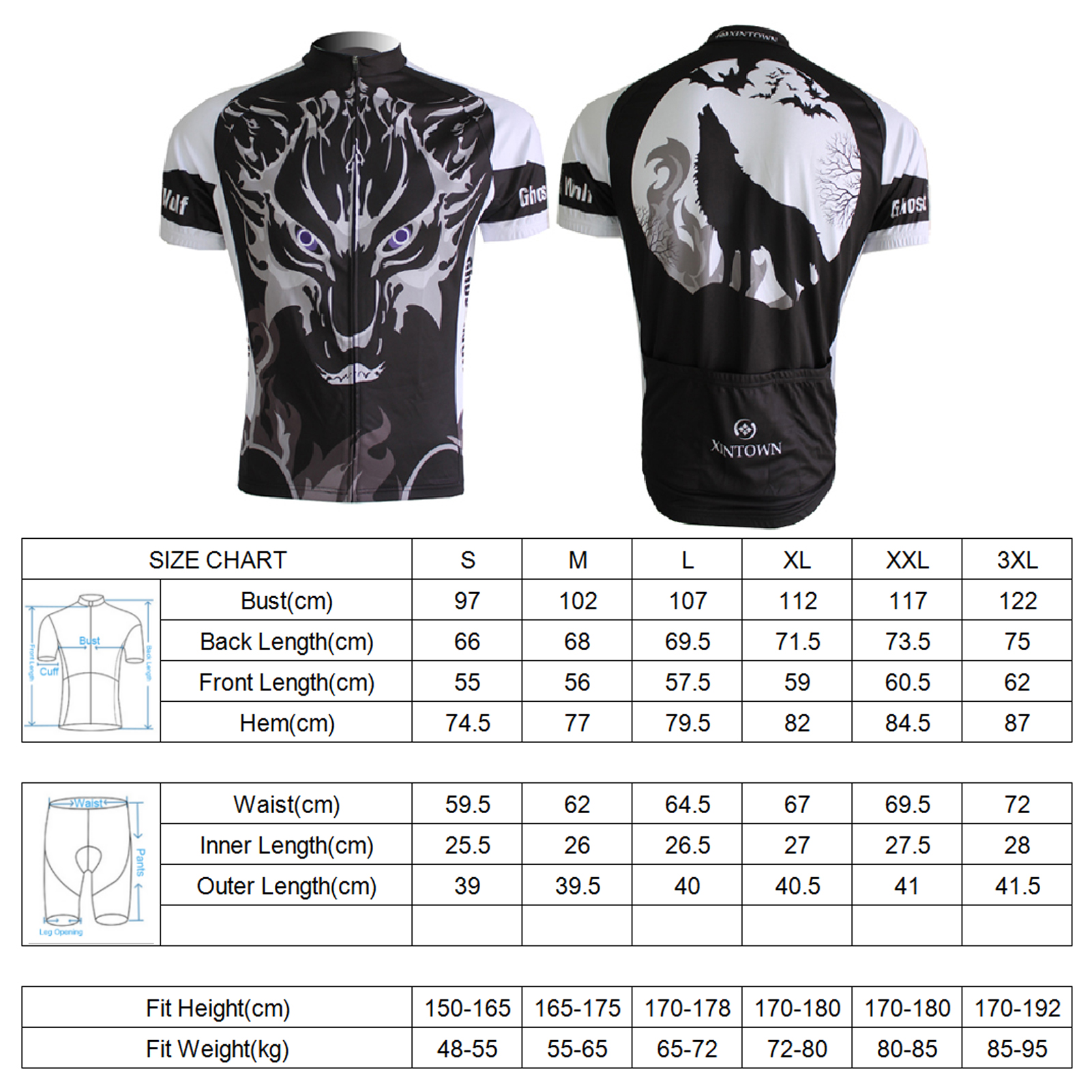 FREE FISHER Mens Biking Wear Short Sleeve MTB Road Cycling Jersey Set Quick-Dry Breathable Bicycle Cloyhing with 3D Silicone Cushion Shorts