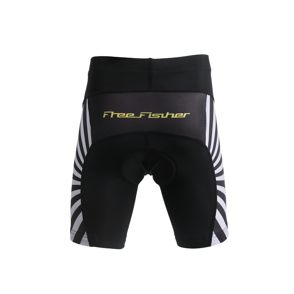 FREE FISHER Children's Cycling Jersey Set Short Sleeve Quick-dry Tops with 3D Padded Shorts Cartoon Print Breathable Boys Bike Wear