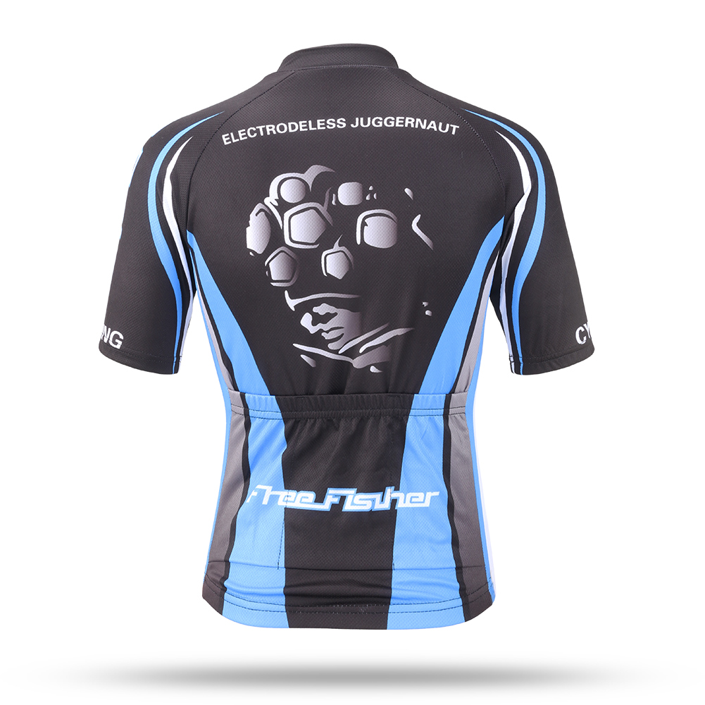 FREE FISHER Boys Bike Wear Short Sleeve Quick-dry Tops with 3D Padded Shorts Cartoon Print Breathable Children's Cycling Jersey Set