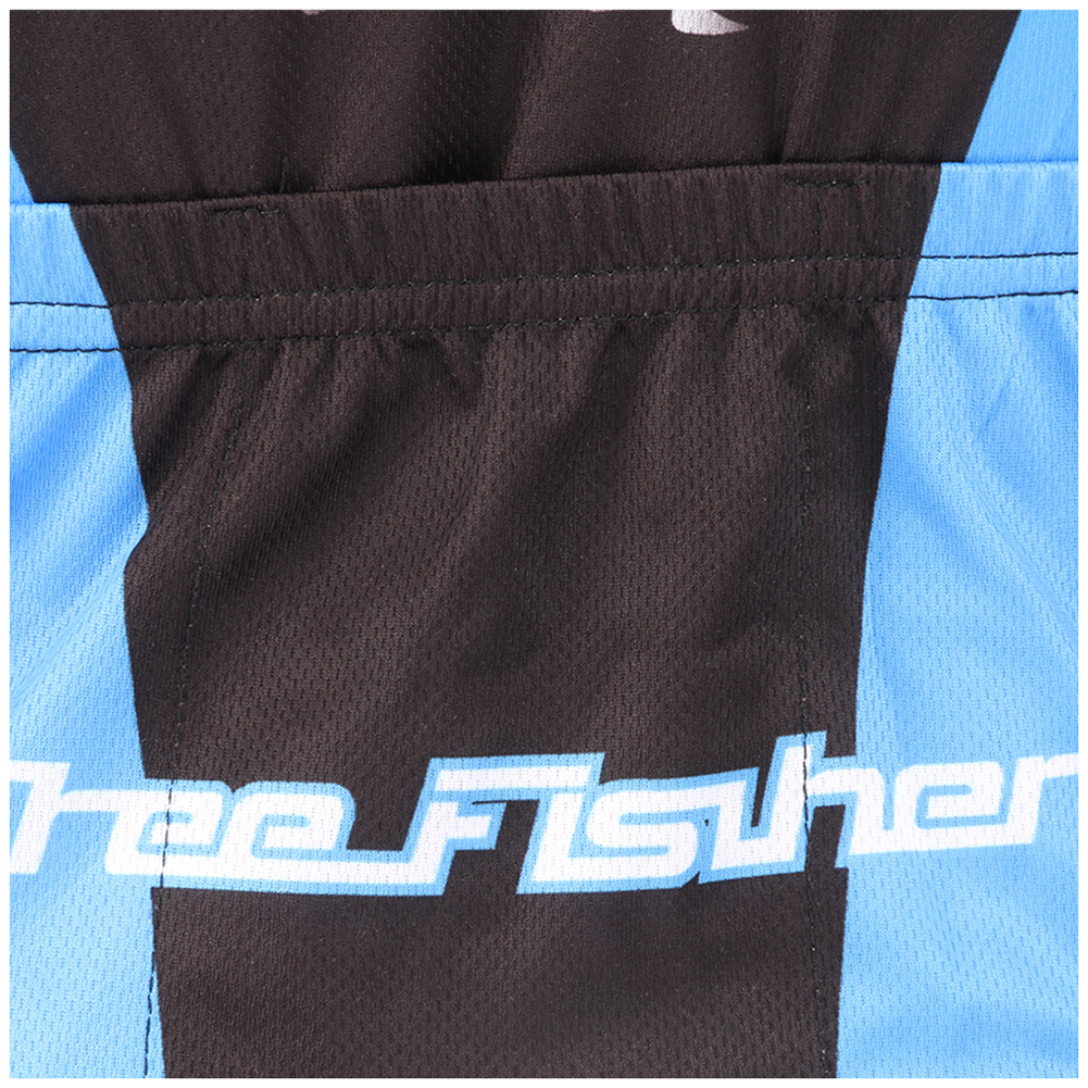 FREE FISHER Boys Bike Wear Short Sleeve Quick-dry Tops with 3D Padded Shorts Cartoon Print Breathable Children's Cycling Jersey Set