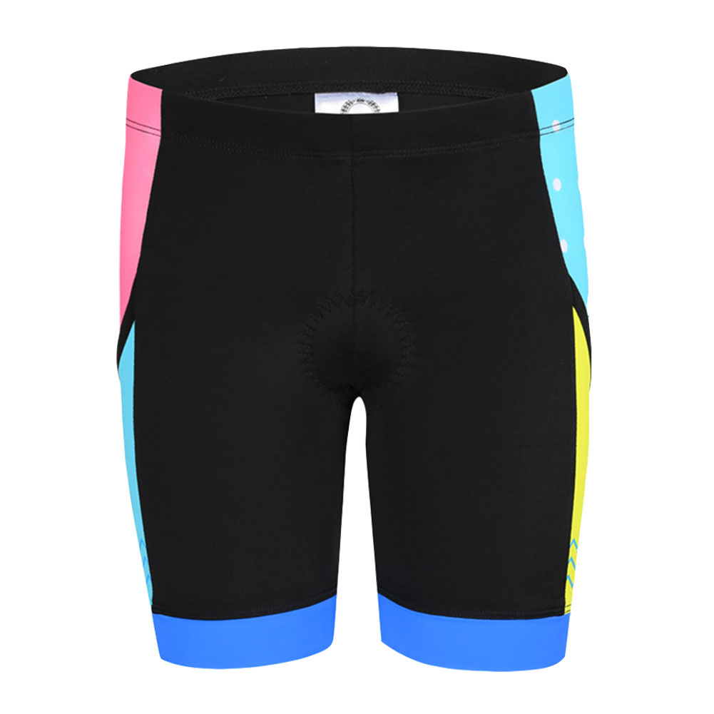 FREE FISHER Geometric Patterns Children's Cycling Suits Short Sleeve Quick-day Bicycle Jersey with Gel Pad Shorts MTB Road Riding Bike Wear