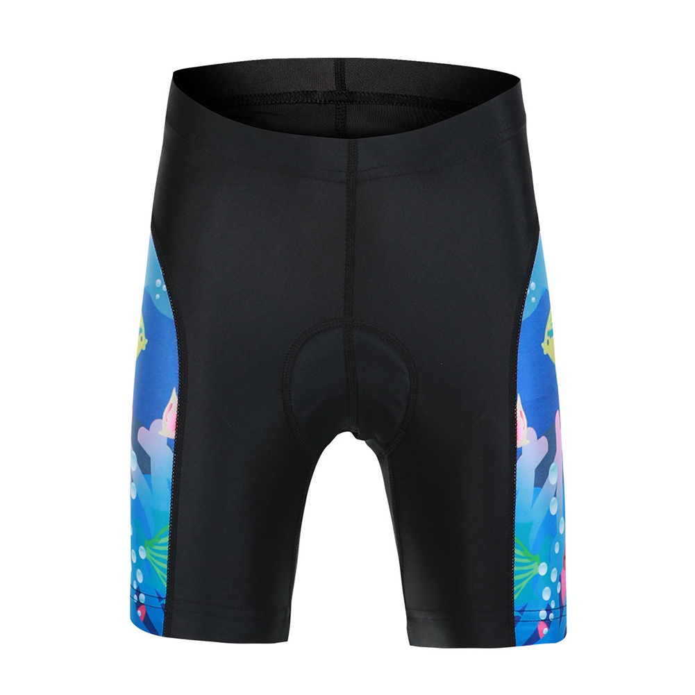 FREE FISHER Cartoon Children's Cycling Jersey Suit Short Sleeve Quick-day Bicycle Tops with Gel Pad Shorts MTB Road Riding Bike Wear