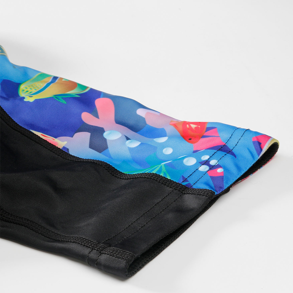 FREE FISHER Cartoon Children's Cycling Jersey Suit Short Sleeve Quick-day Bicycle Tops with Gel Pad Shorts MTB Road Riding Bike Wear