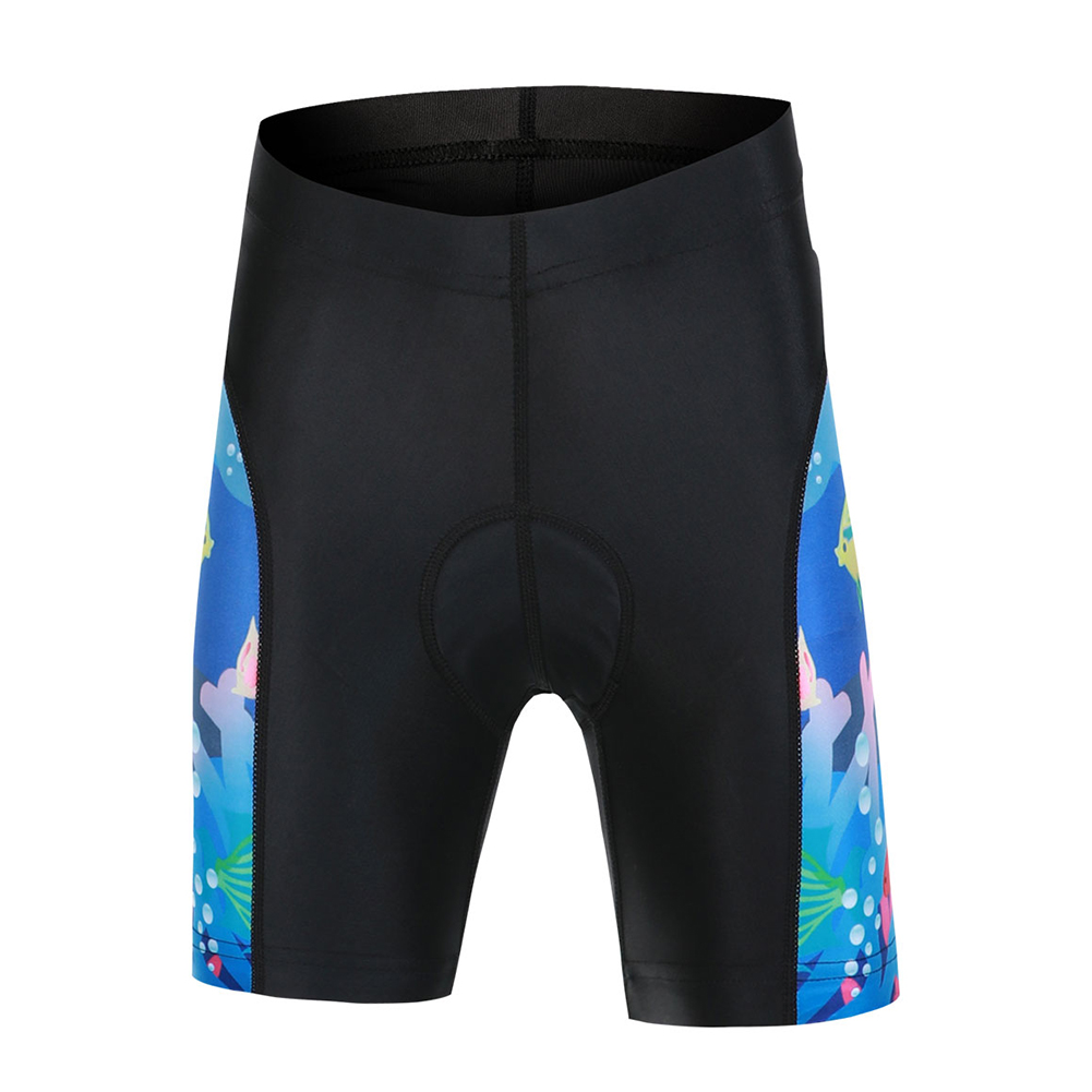 FREE FISHER Cartoon Children's Cycling Jersey Suit Short Sleeve Quick-day Bicycle Tops with Gel Pad Shorts MTB Road Riding Bike Wear