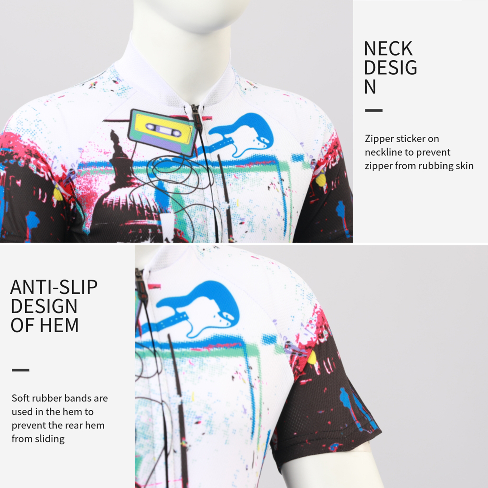 FREE FISHER Cycling Jersey Set for Children Short Sleeve Cartoon Print Quick Dry Boys Girls Bike Wear MTB Road Riding Bicycle Tops Shorts Set