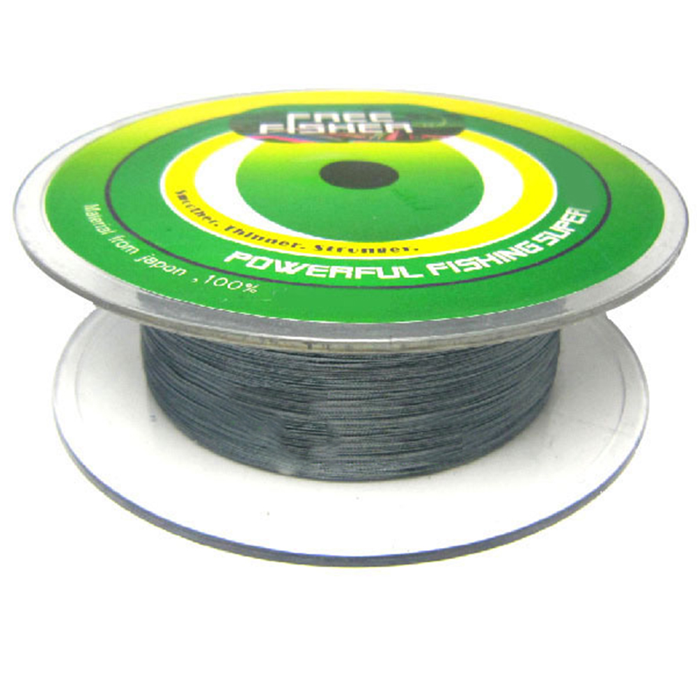 FREE FISHER 300m Fishing Braided Line 4 Strands Grey Multifilament 8-80LB 0.08-0.5mm PE Briaded Fishing Wire for Saltwater/Freshwater