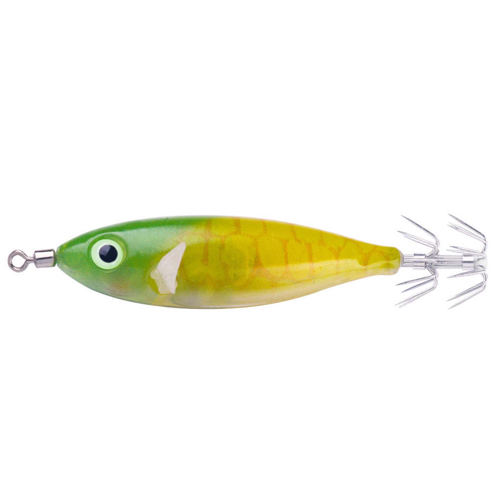 FREE FISHER 8pcs/Lot Fishing Squids 6g 8cm Luminous Octopus Cuttlefish Baits Sea Fishing Shrimps Lures for Saltwater Artificial Jig Hooks