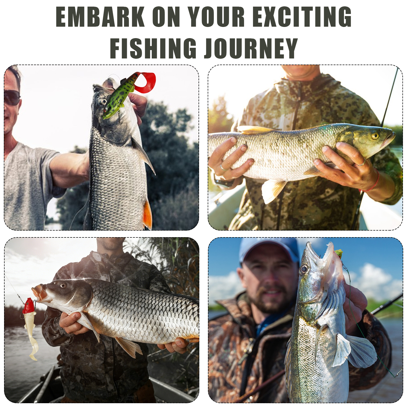 FREE FISHER 8pcs/Lot Fishing Swimbaits,18cm 75g Sea Fishing Artificial Lures,Jig Head Fish Lure,Wobbler Soft Baits with Hook