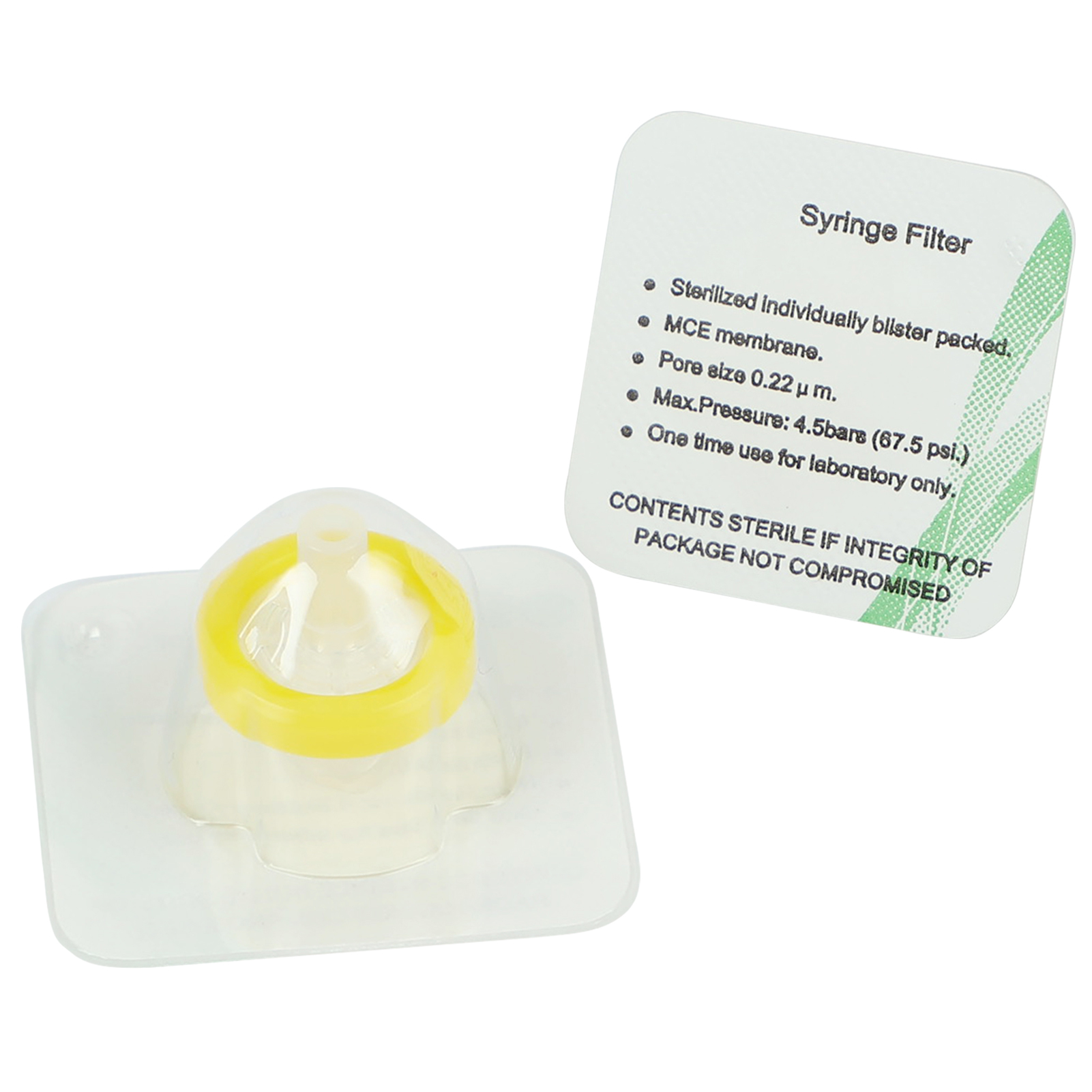 ADAMAS-BETA 15-100pcs PP Sterilized Needle Filter 0.22um 0.45um MCE Disposable Individual Package Syringe Filter Lab Experiment Accessories