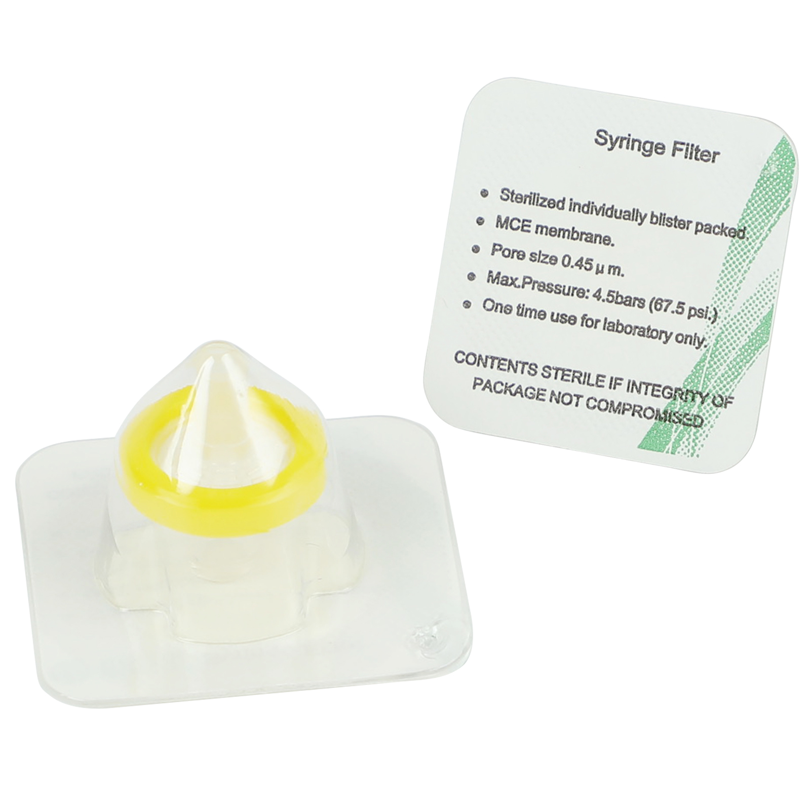 ADAMAS-BETA 15-100pcs PP Sterilized Needle Filter 0.22um 0.45um MCE Disposable Individual Package Syringe Filter Lab Experiment Accessories