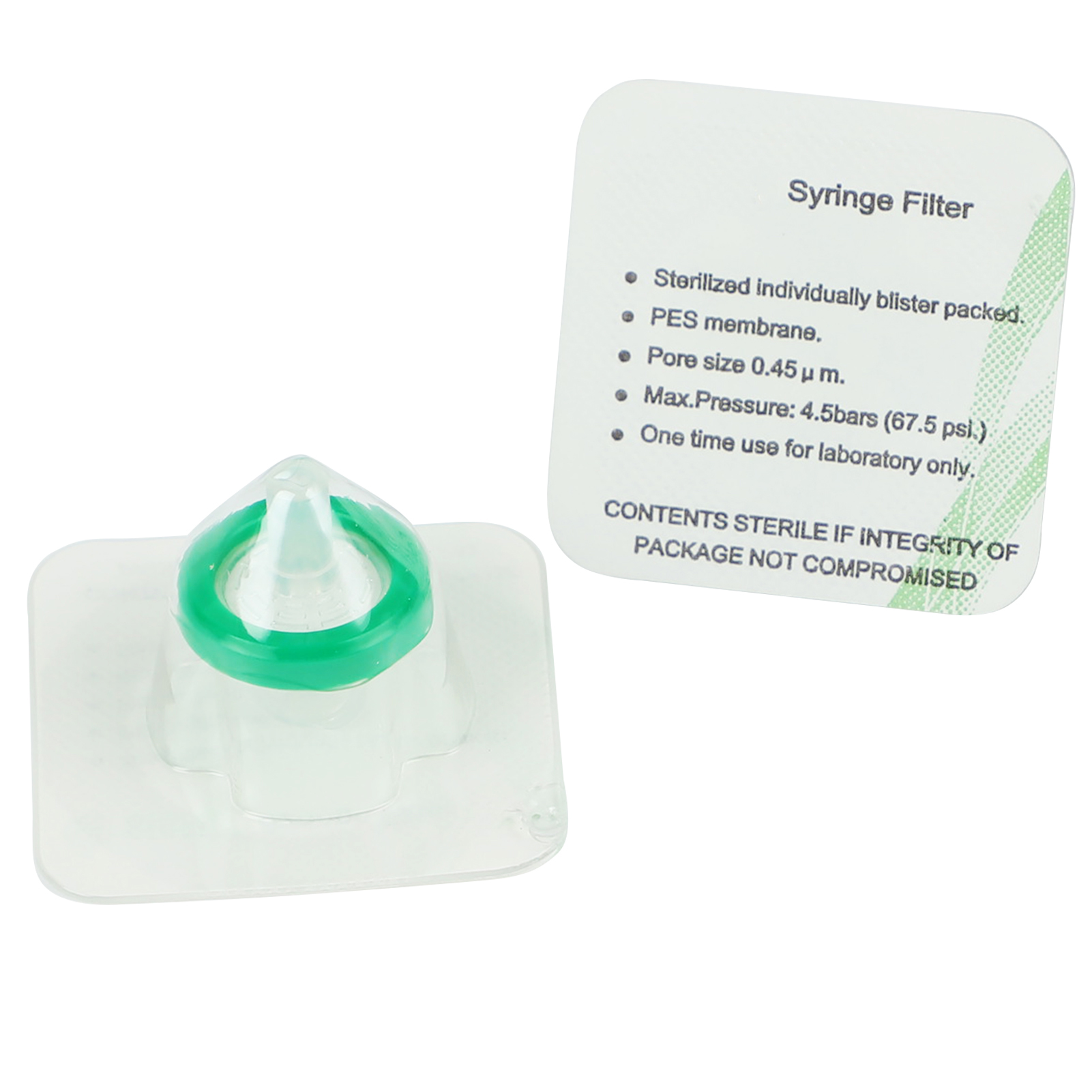 ADAMAS-BETA 15-100pcs PP Sterilized Needle Filter 0.22um 0.45um MCE Disposable Individual Package Syringe Filter Lab Experiment Accessories