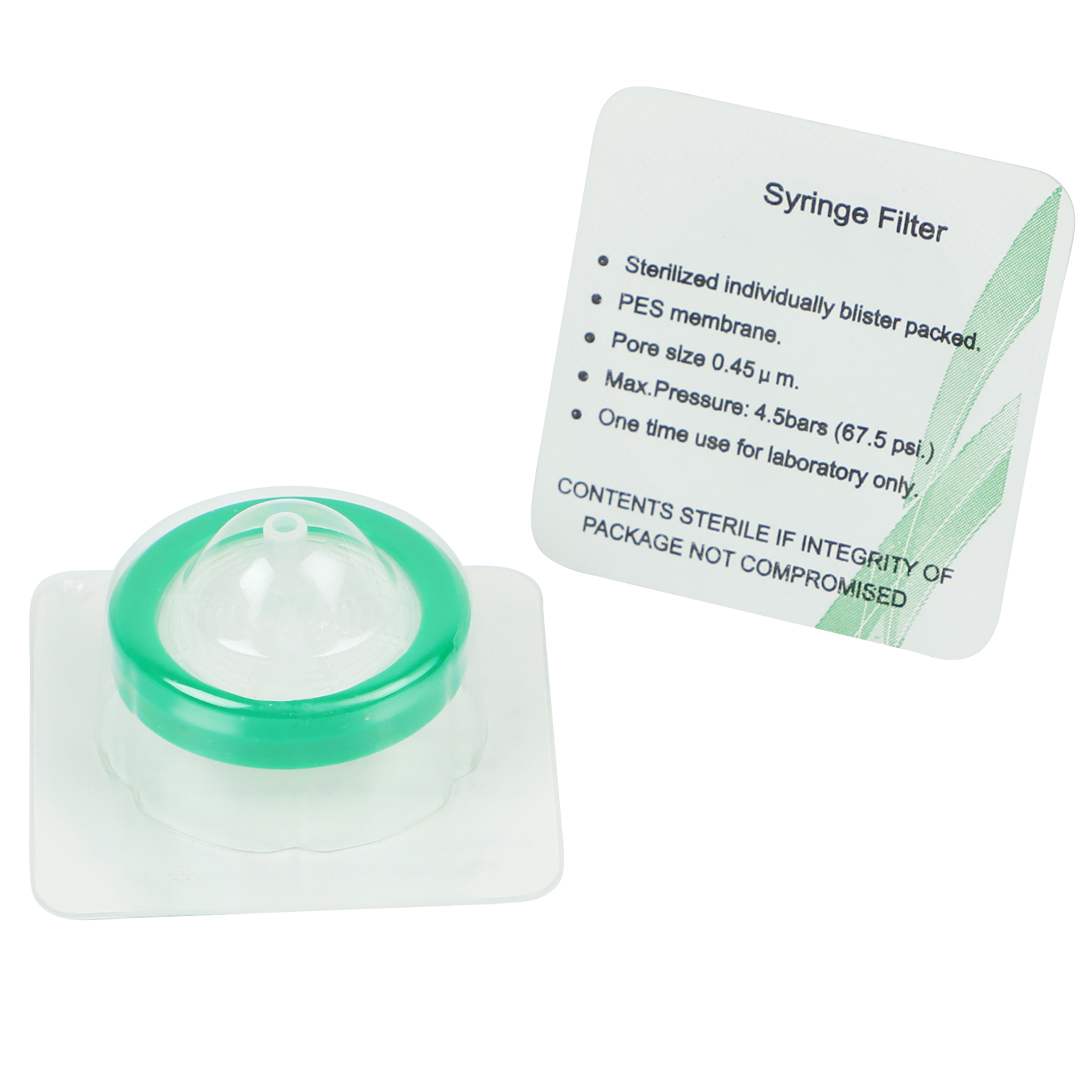 ADAMAS-BETA 15-100pcs PP Sterilized Needle Filter 0.22um 0.45um MCE Disposable Individual Package Syringe Filter Lab Experiment Accessories