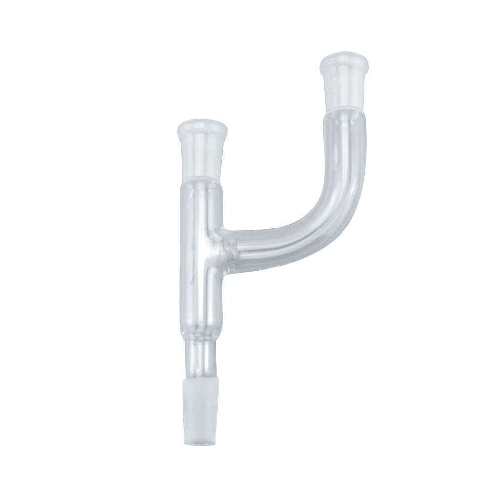 ADAMAS BETA Lab Distillation Adapter 14# 19# 24# 3-Way Glass Joint Fractionation Head Adapter Receiver Tube Connecting Pipe