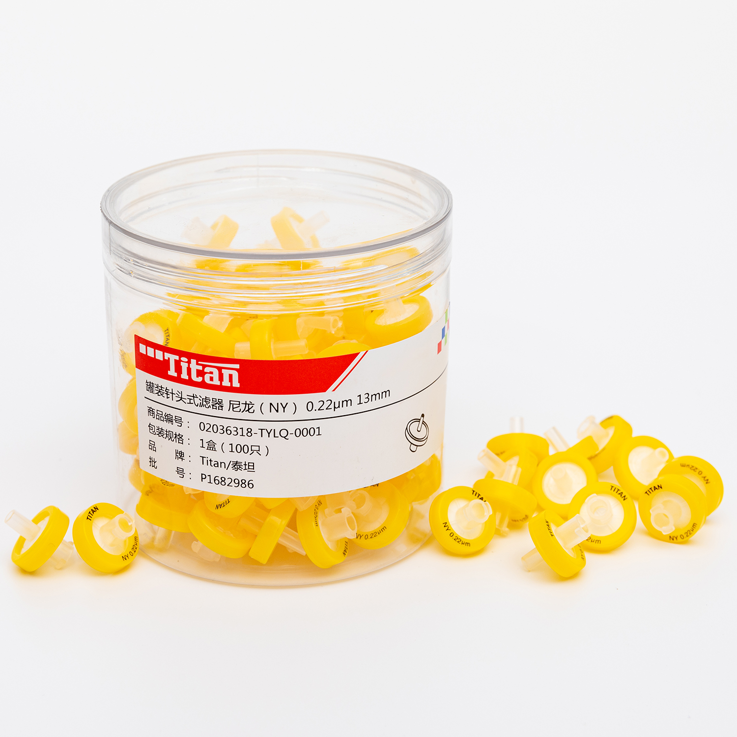 Wholesale Syringe Filter,Nylon Membrane Syringe lab Filters 13mm Diameter 0.22μm Pore Size Box of 100