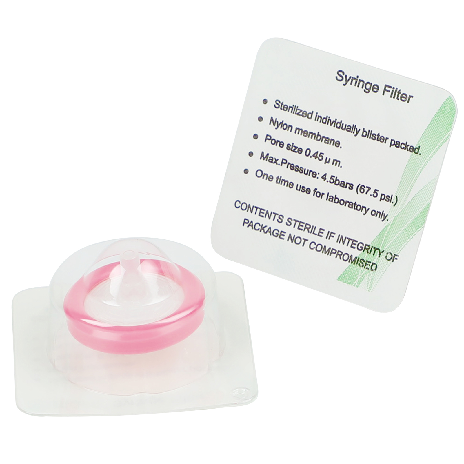 ADAMAS-BETA 15-100pcs PP Sterilized Needle Filter 0.22um 0.45um MCE Disposable Individual Package Syringe Filter Lab Experiment Accessories