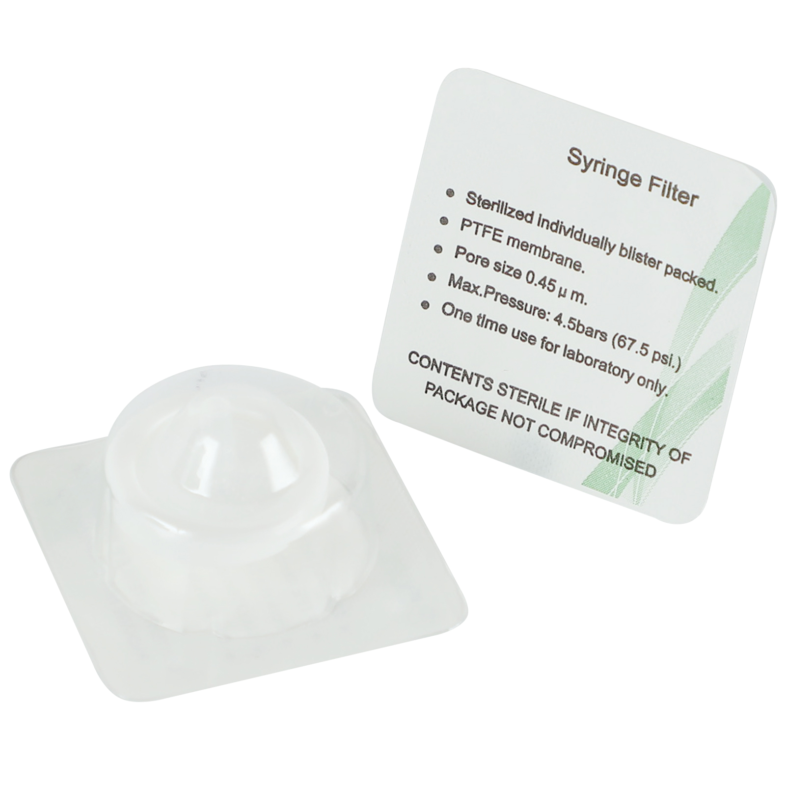 ADAMAS-BETA 15-100pcs PP Sterilized Needle Filter 0.22um 0.45um MCE Disposable Individual Package Syringe Filter Lab Experiment Accessories