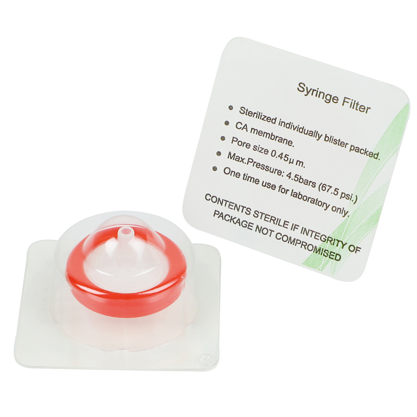 ADAMAS-BETA 15-100pcs PP Sterilized Needle Filter 0.22um 0.45um MCE Disposable Individual Package Syringe Filter Lab Experiment Accessories