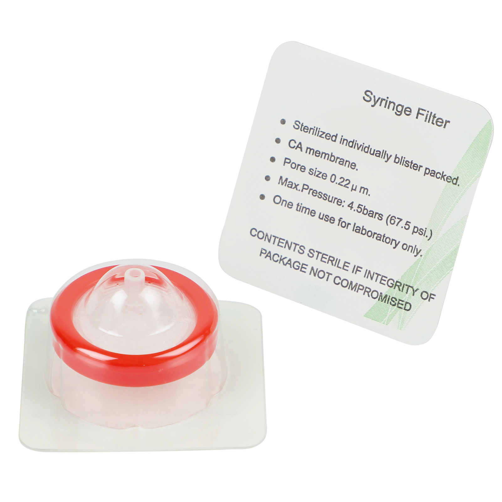 ADAMAS-BETA 15-100pcs PP Sterilized Needle Filter 0.22um 0.45um MCE Disposable Individual Package Syringe Filter Lab Experiment Accessories