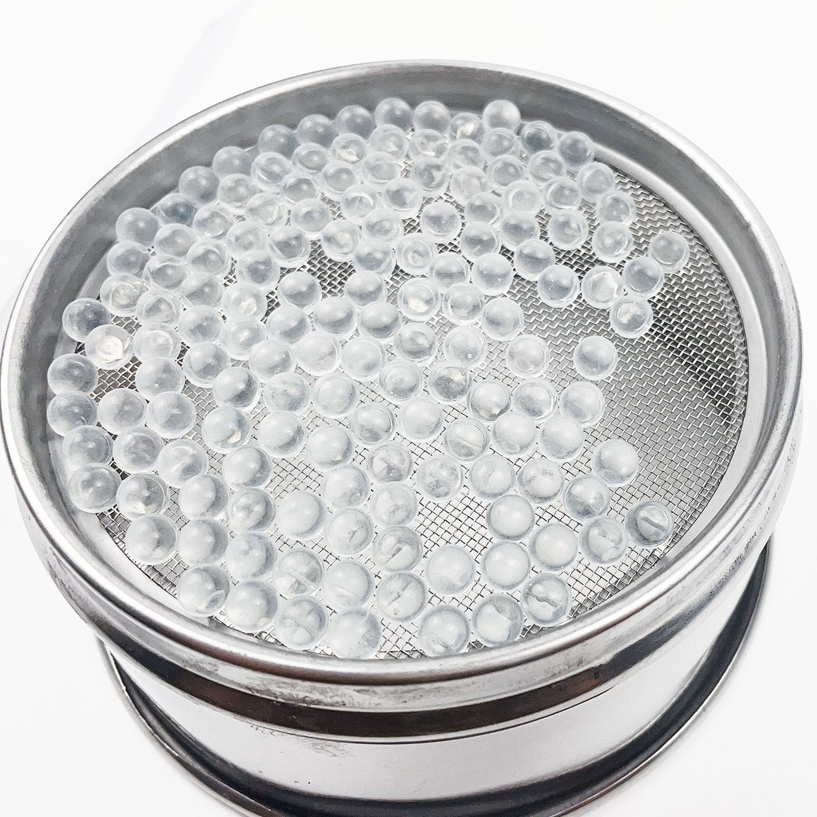 Wholesale Solid Round Clear Glass Boiling Stones Beads, 3mm Diameter, Approx 1000 Beads